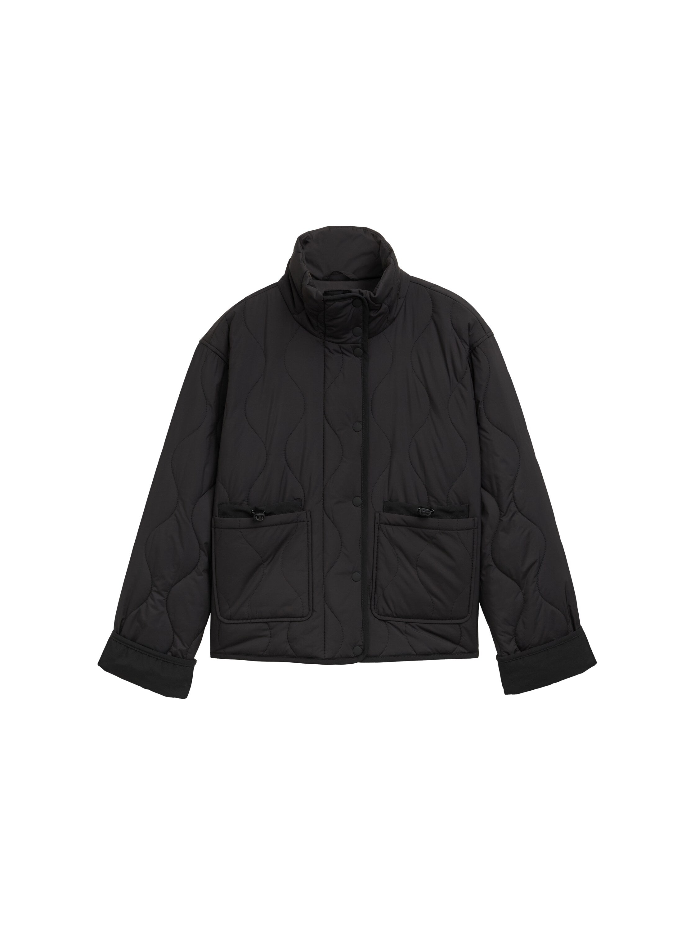 Puffer-Jacke mit verschließbarem Stehkragen