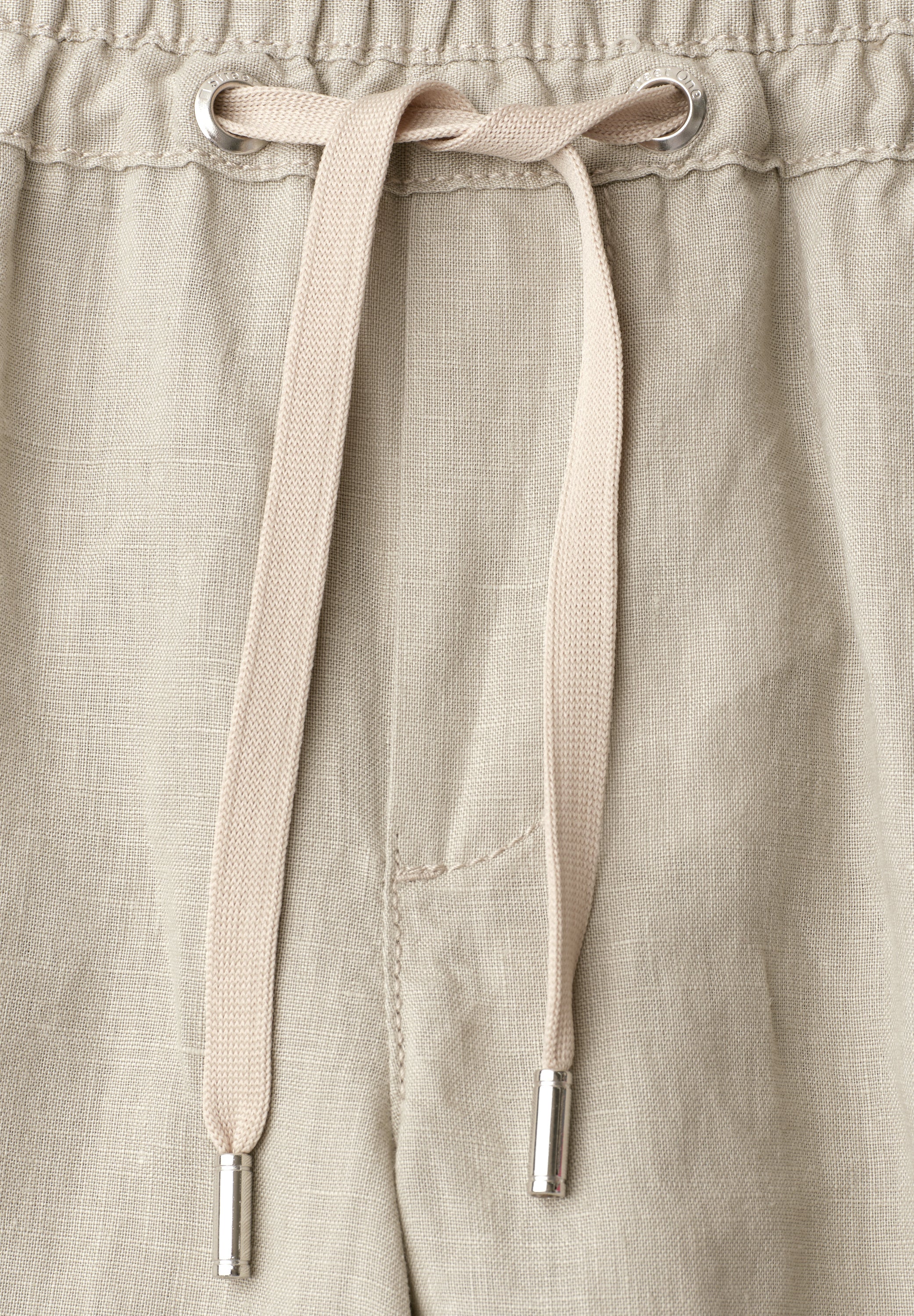 Wide Leg Hose im Loose Fit aus Leinen