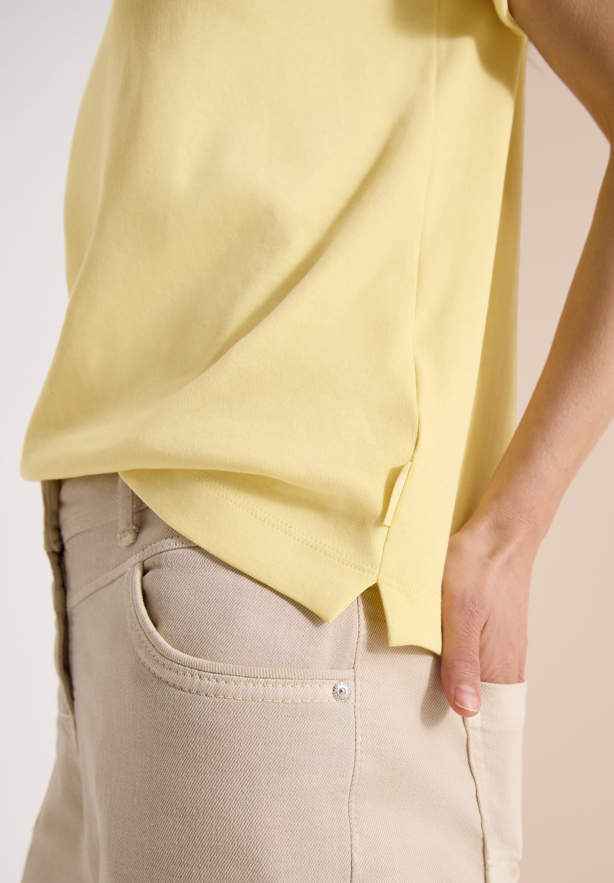 T-Shirt mit Rundhals und Print-Detail