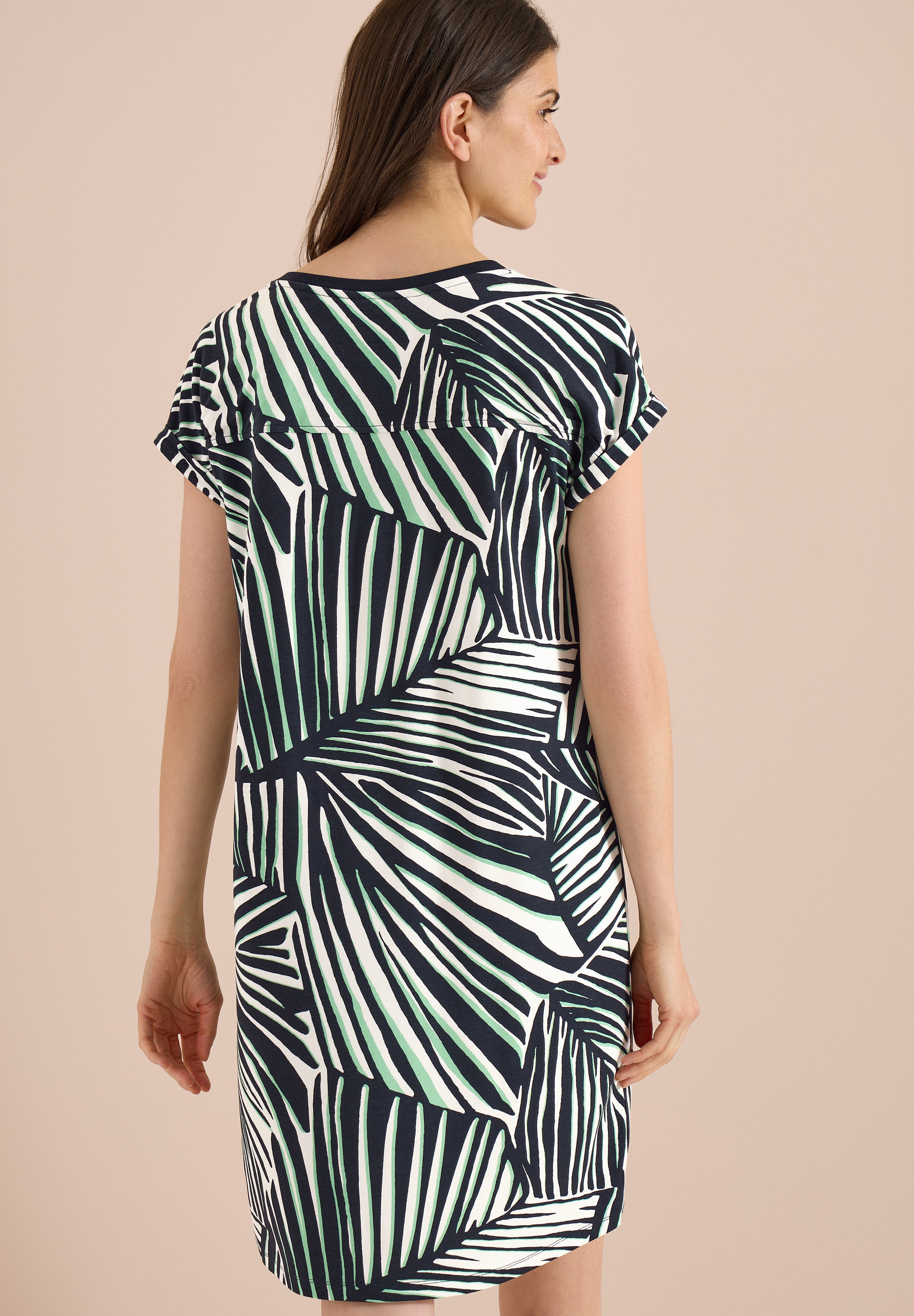 Knielanges Kleid aus Jersey