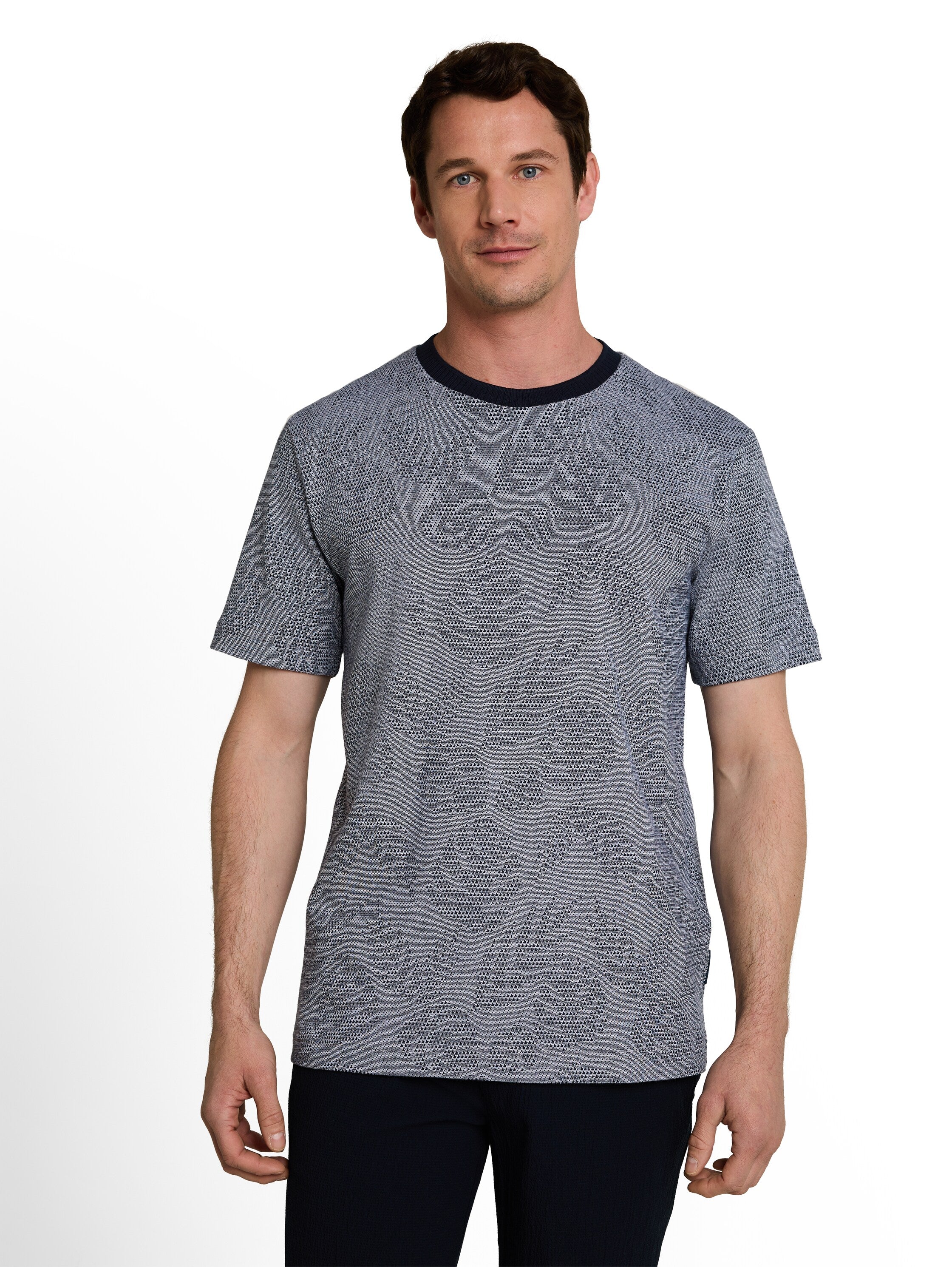 Jacquard T-Shirt mit Muster