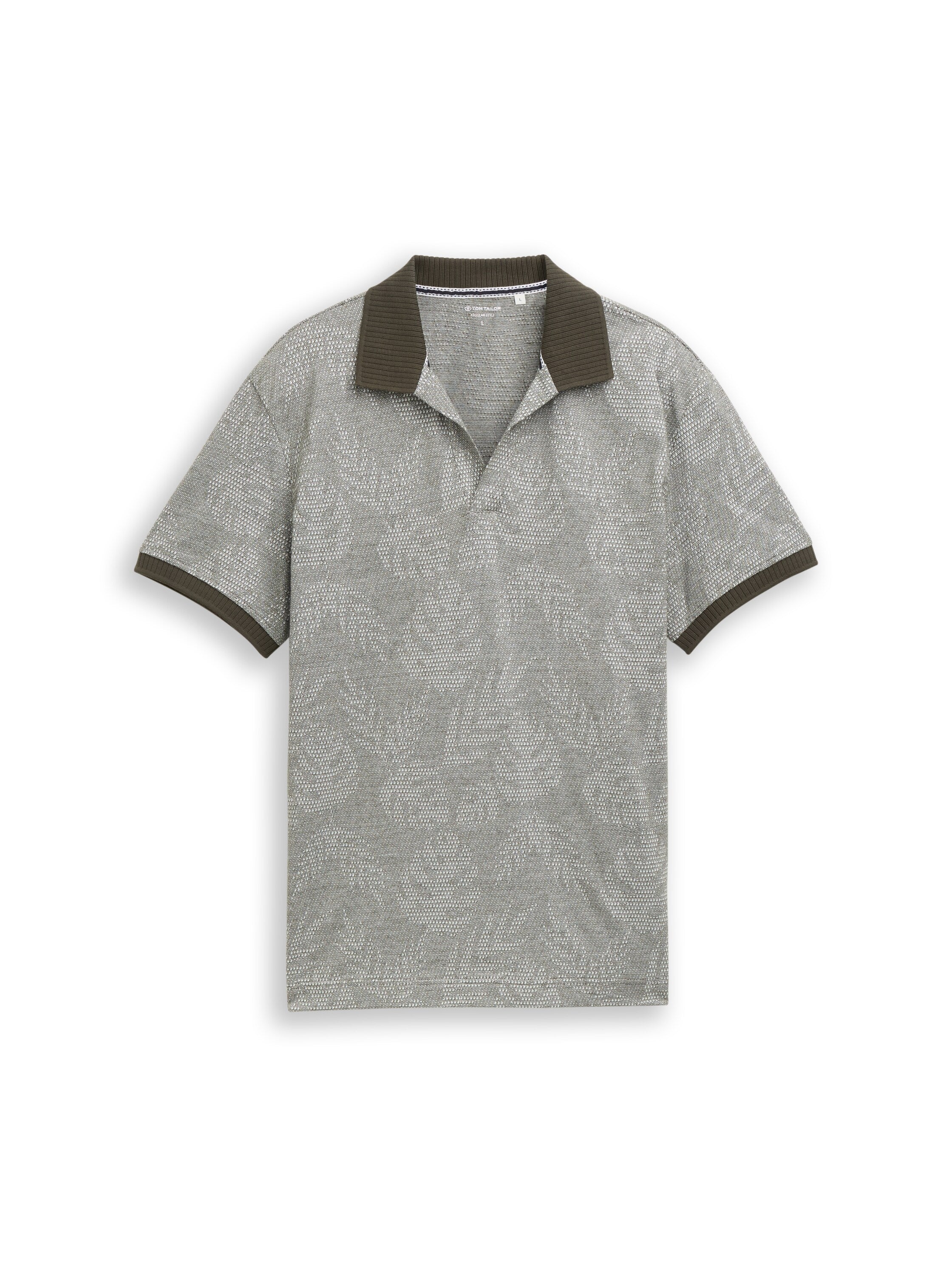 Jacquard Poloshirt mit Muster