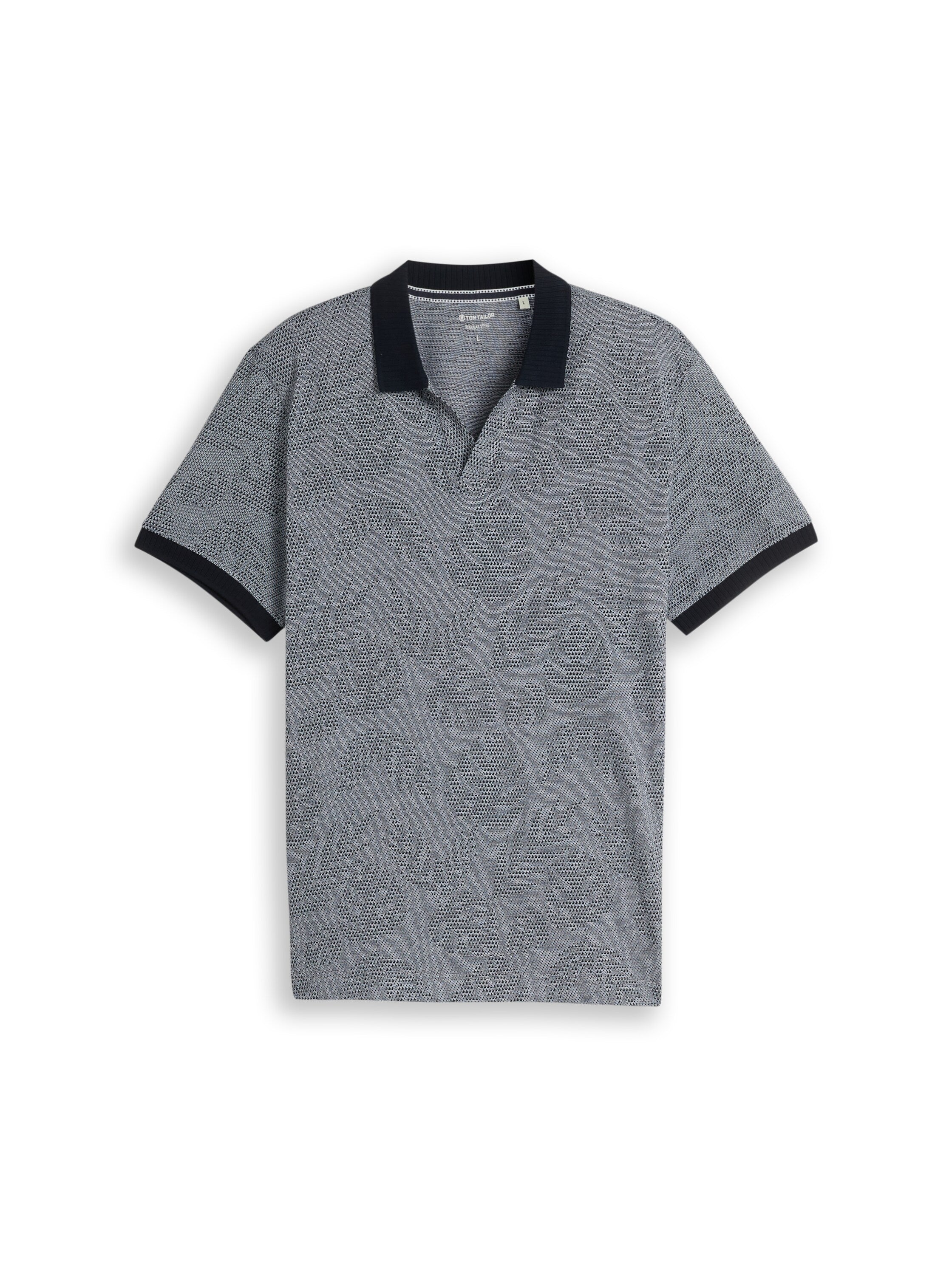 Jacquard Poloshirt mit Muster