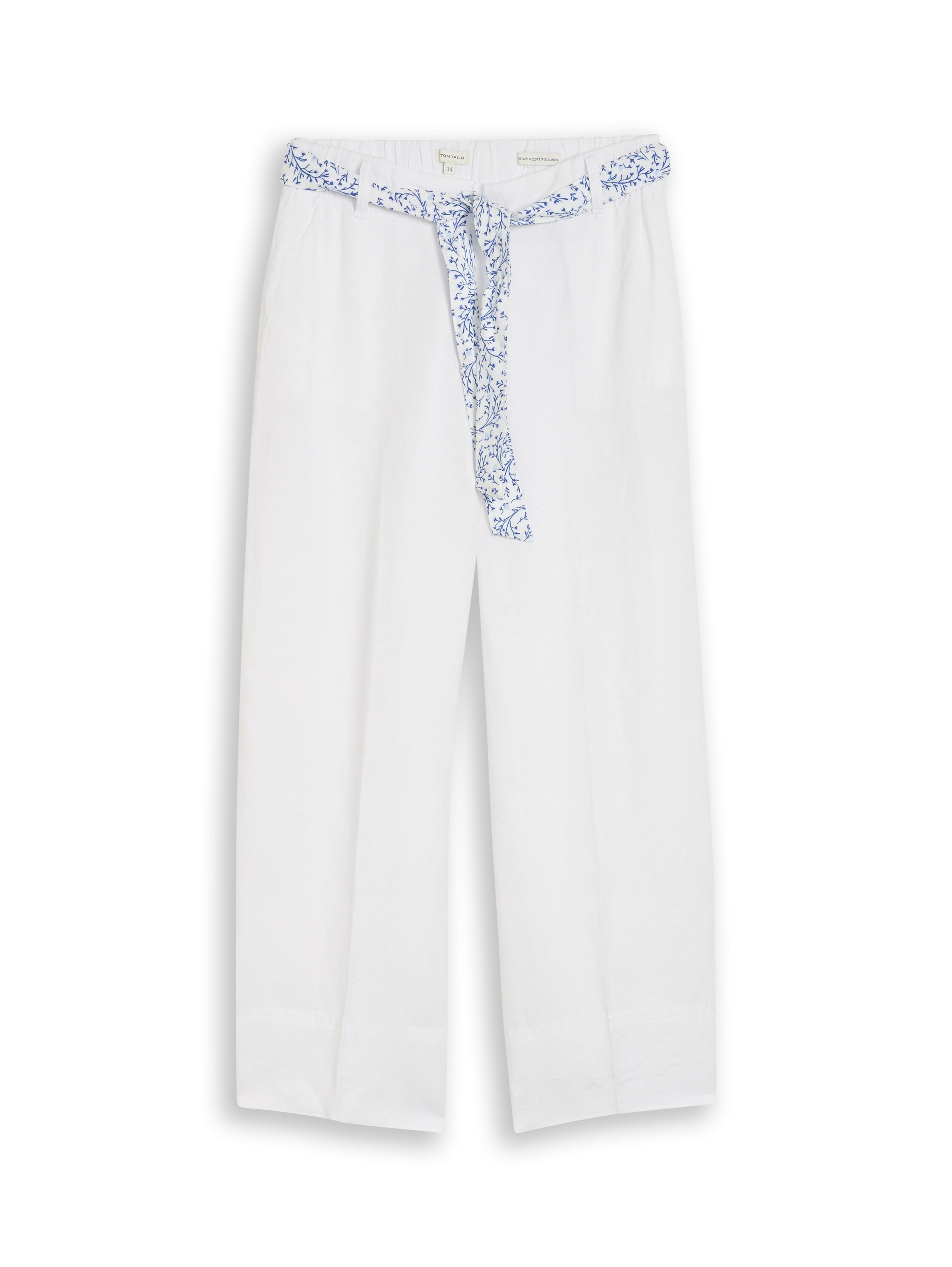 Culotte Hose mit Leinenanteil