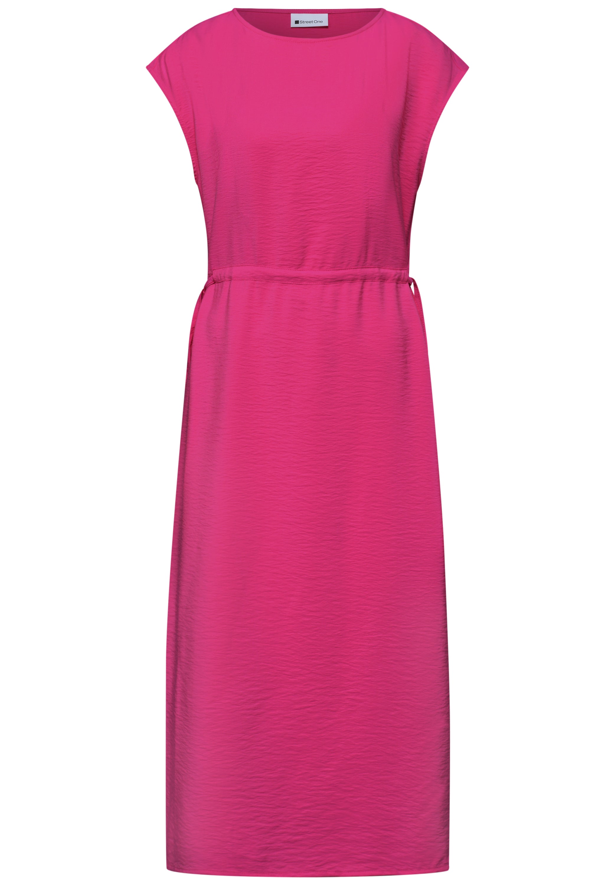 Midi-Kleid mit U-Boot-Ausschnitt