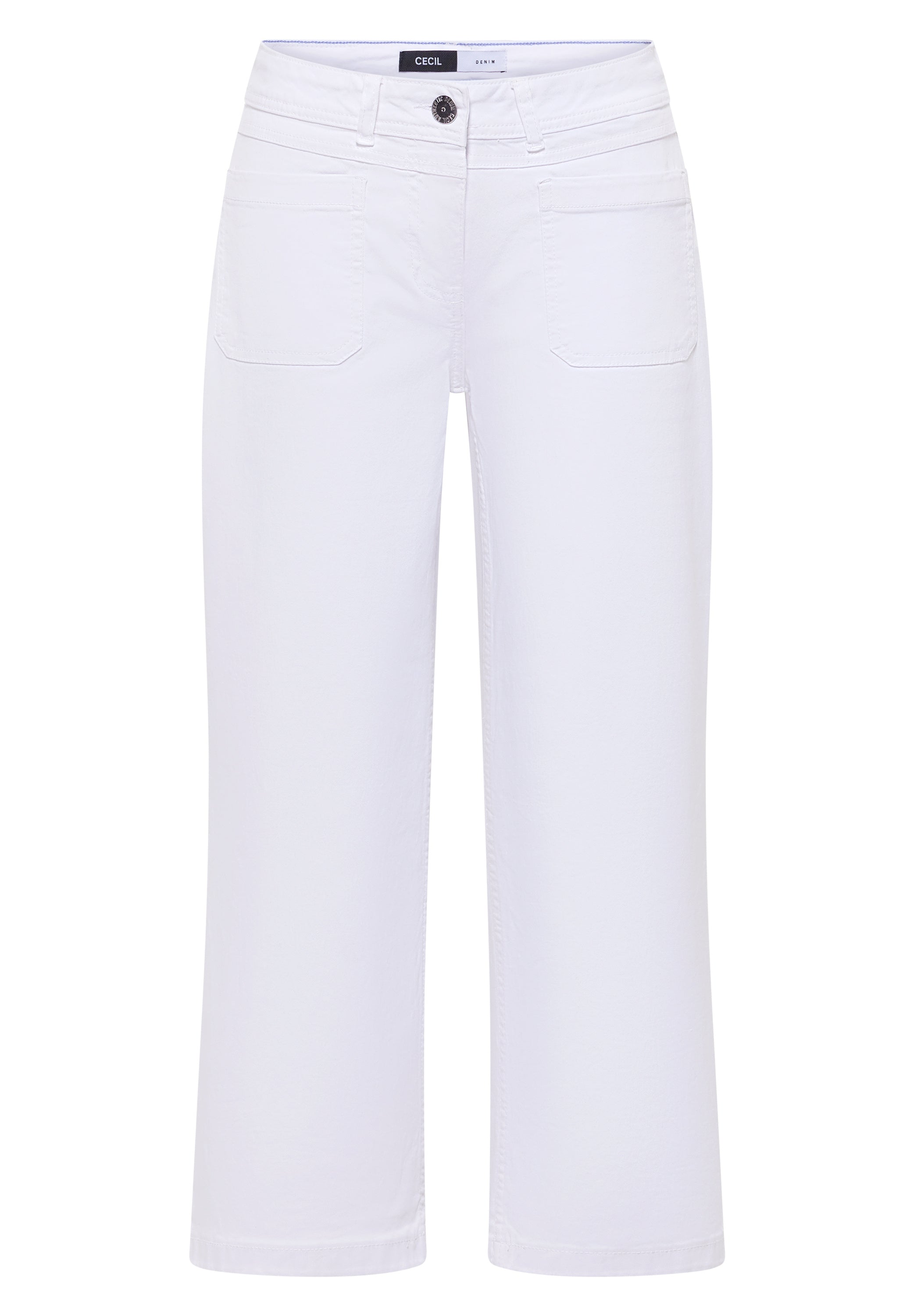 7/8 Wide Leg Jeans mit Patch Pockets