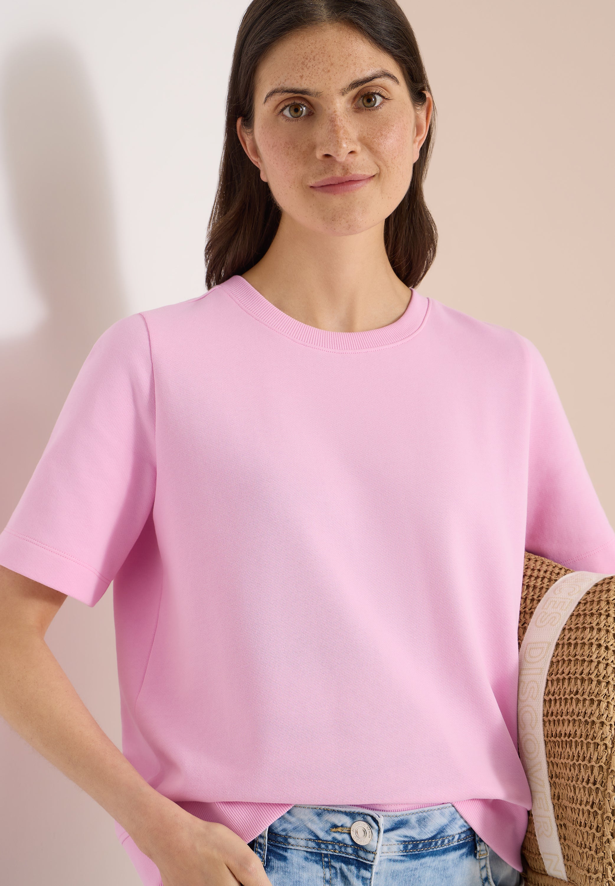 Kurzarm Sweatshirt mit Rundhals