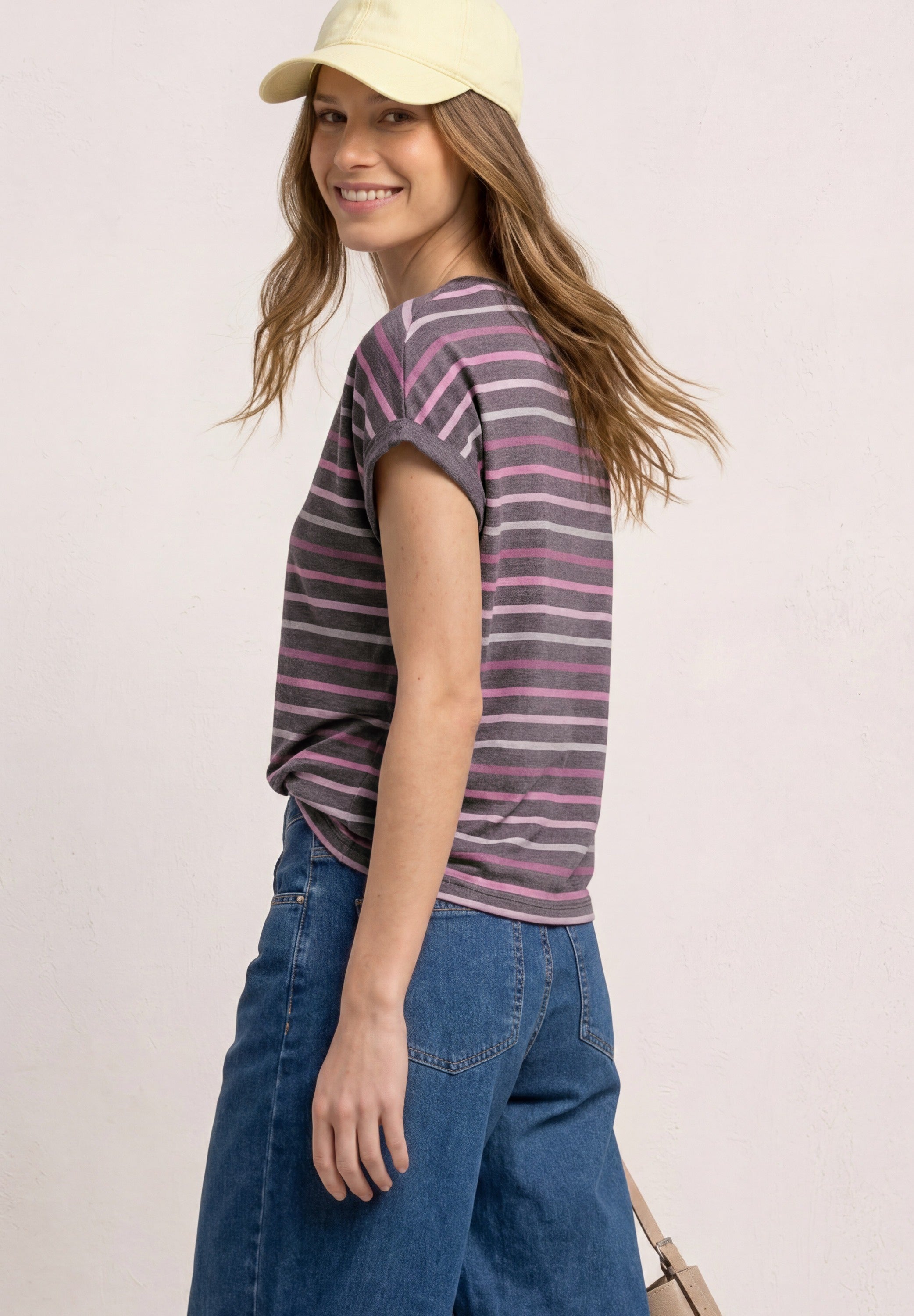 Dropped Shoulder Shirt mit Streifen