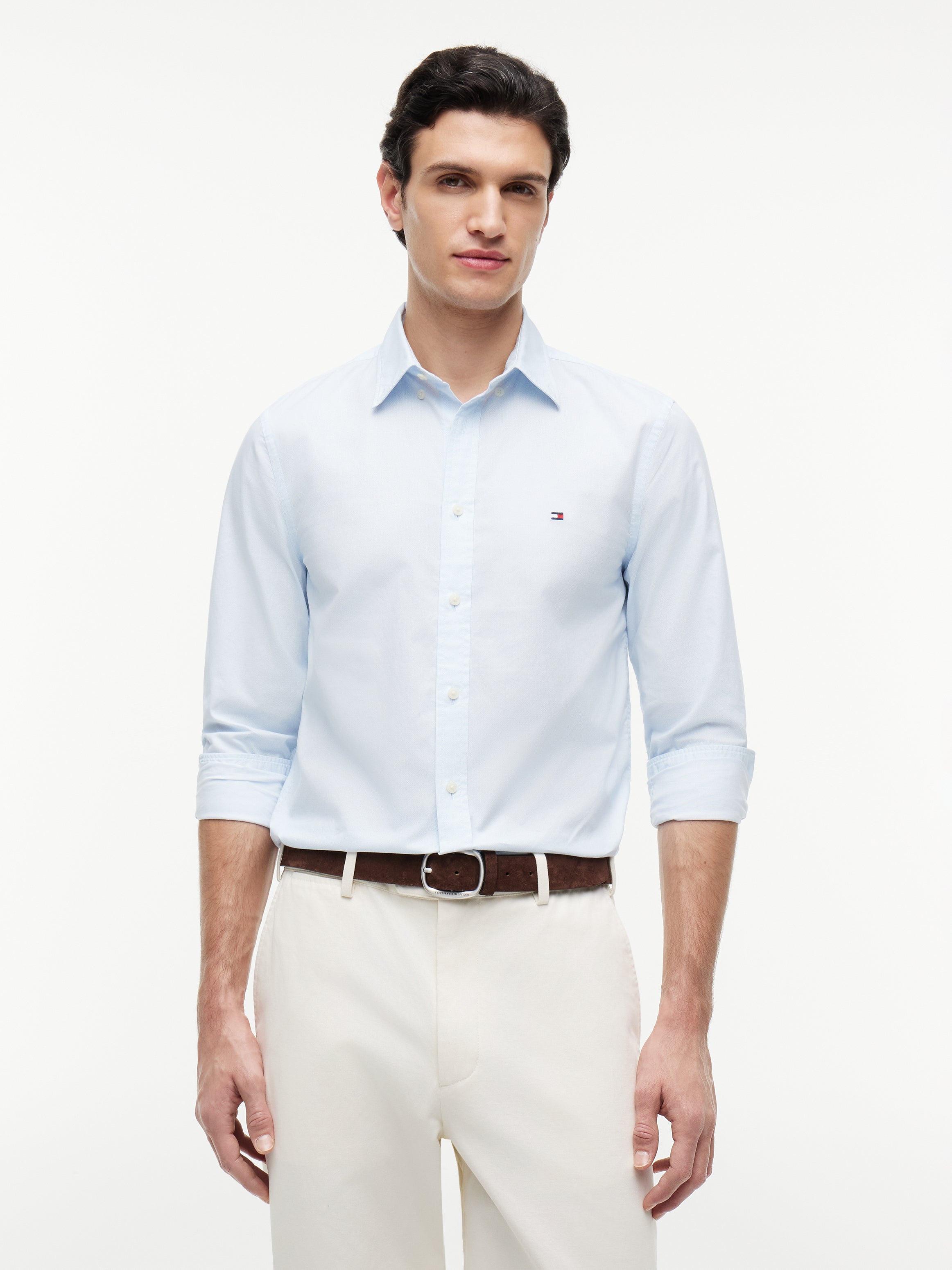 FLEX POPLIN SMALL PRINT SHIRT