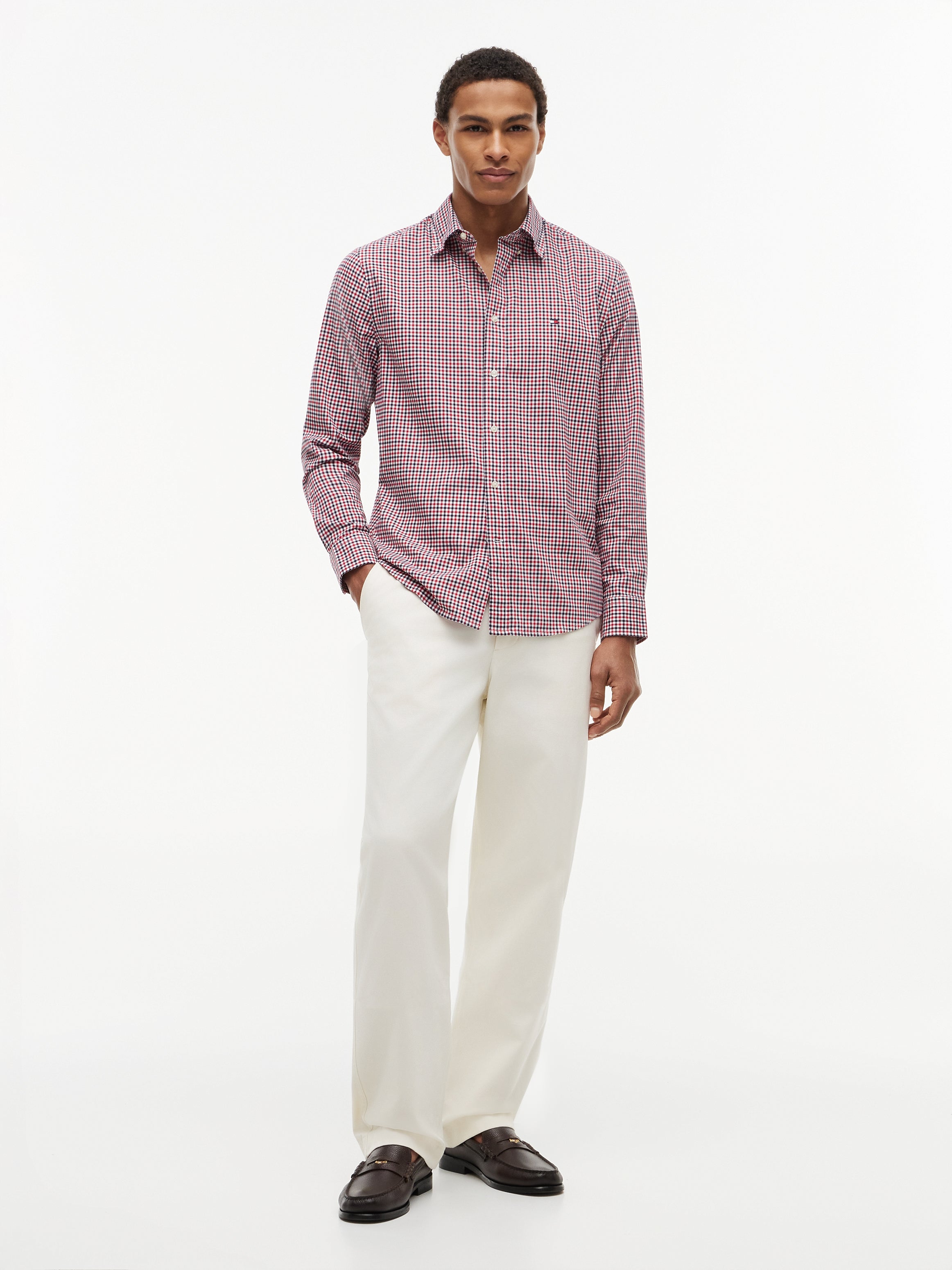 FLEX POPLIN GINGHAM SHIRT