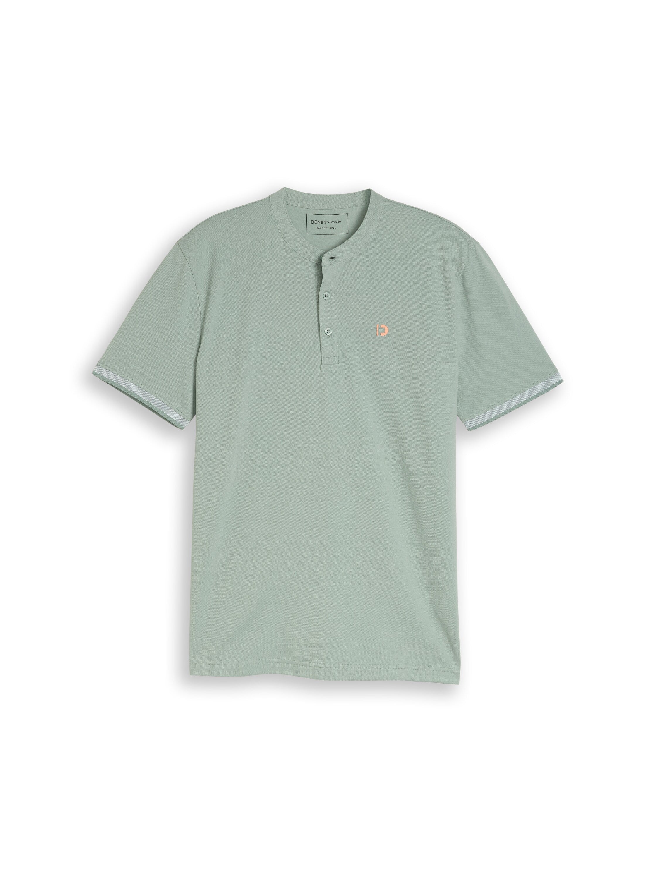 Piqué Poloshirt mit Stehkragen