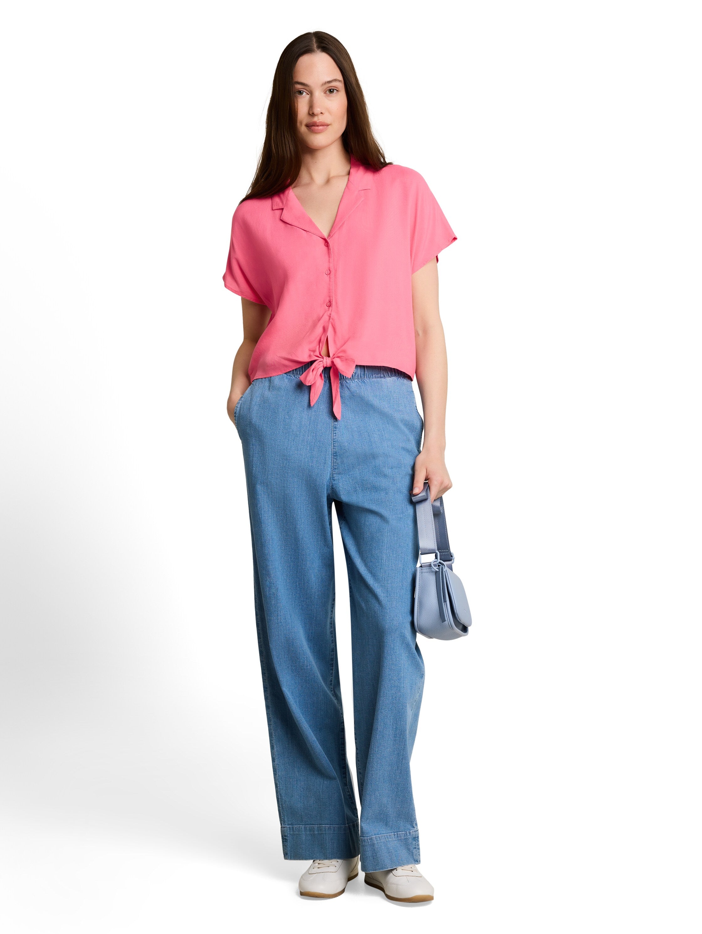 Resort Hemdbluse mit Knotendetail