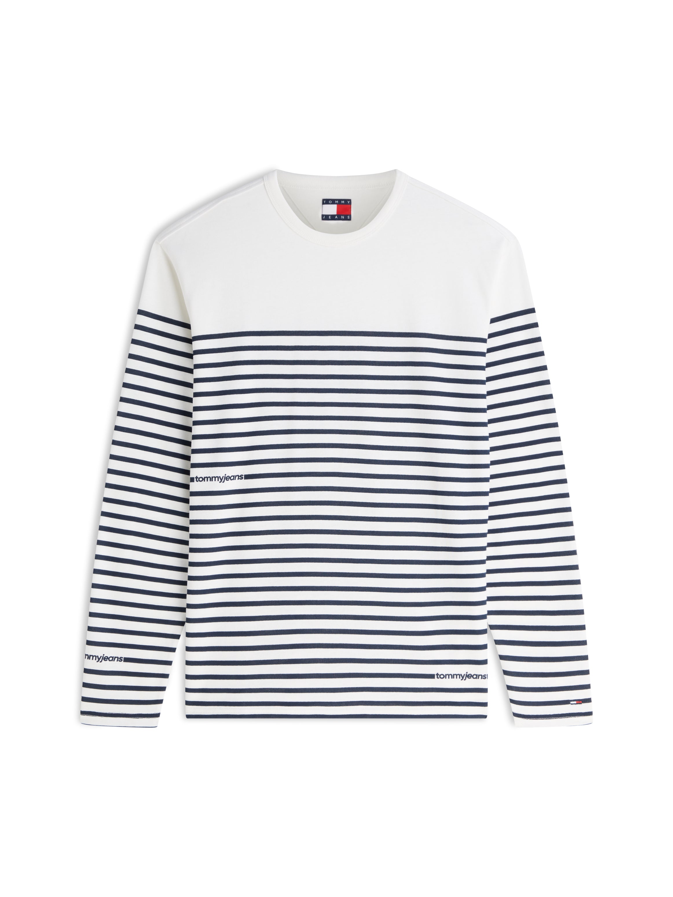 TJM REG BRANDED STRIPE LS