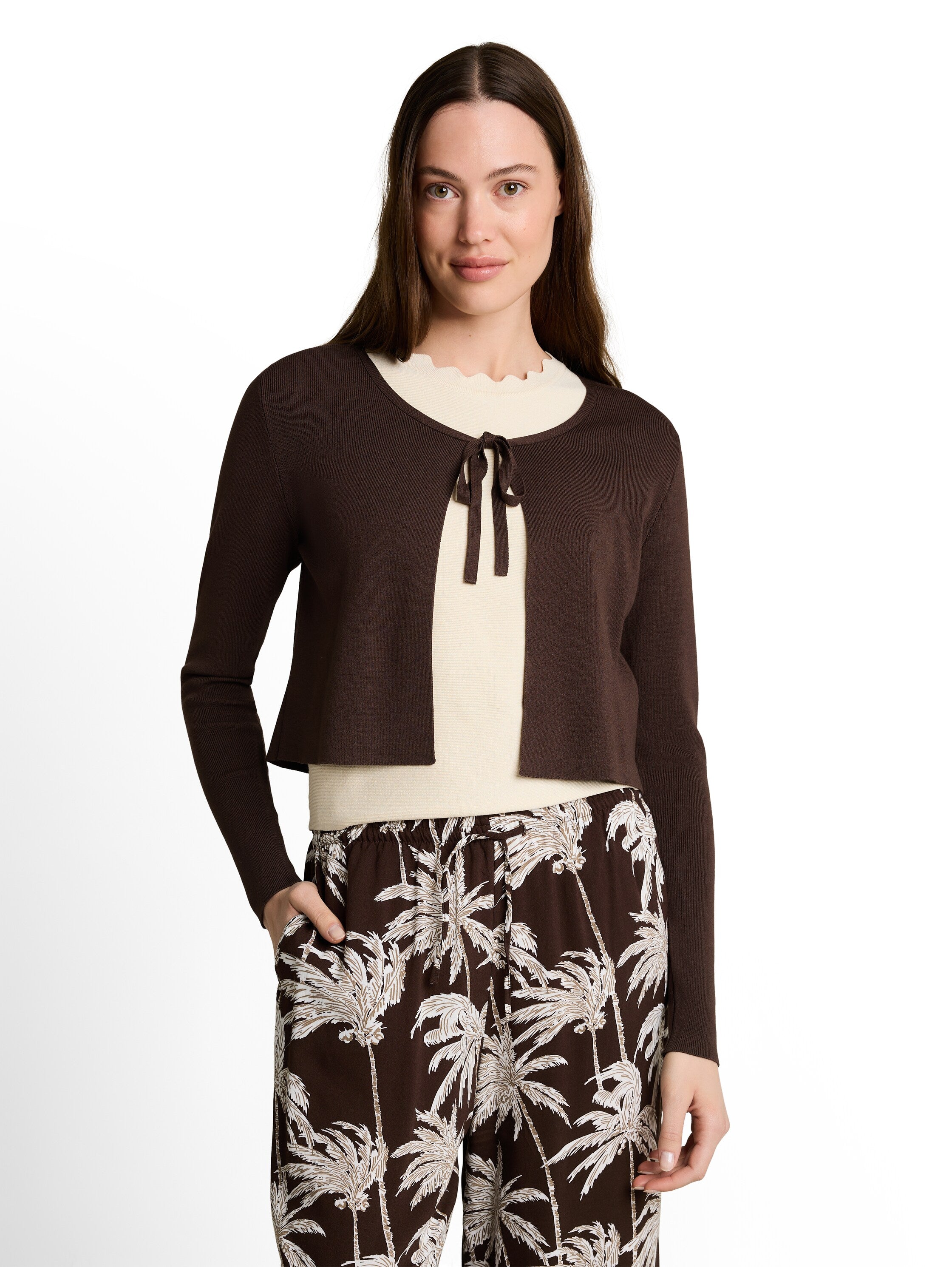 Cardigan mit Schleifen-Detail