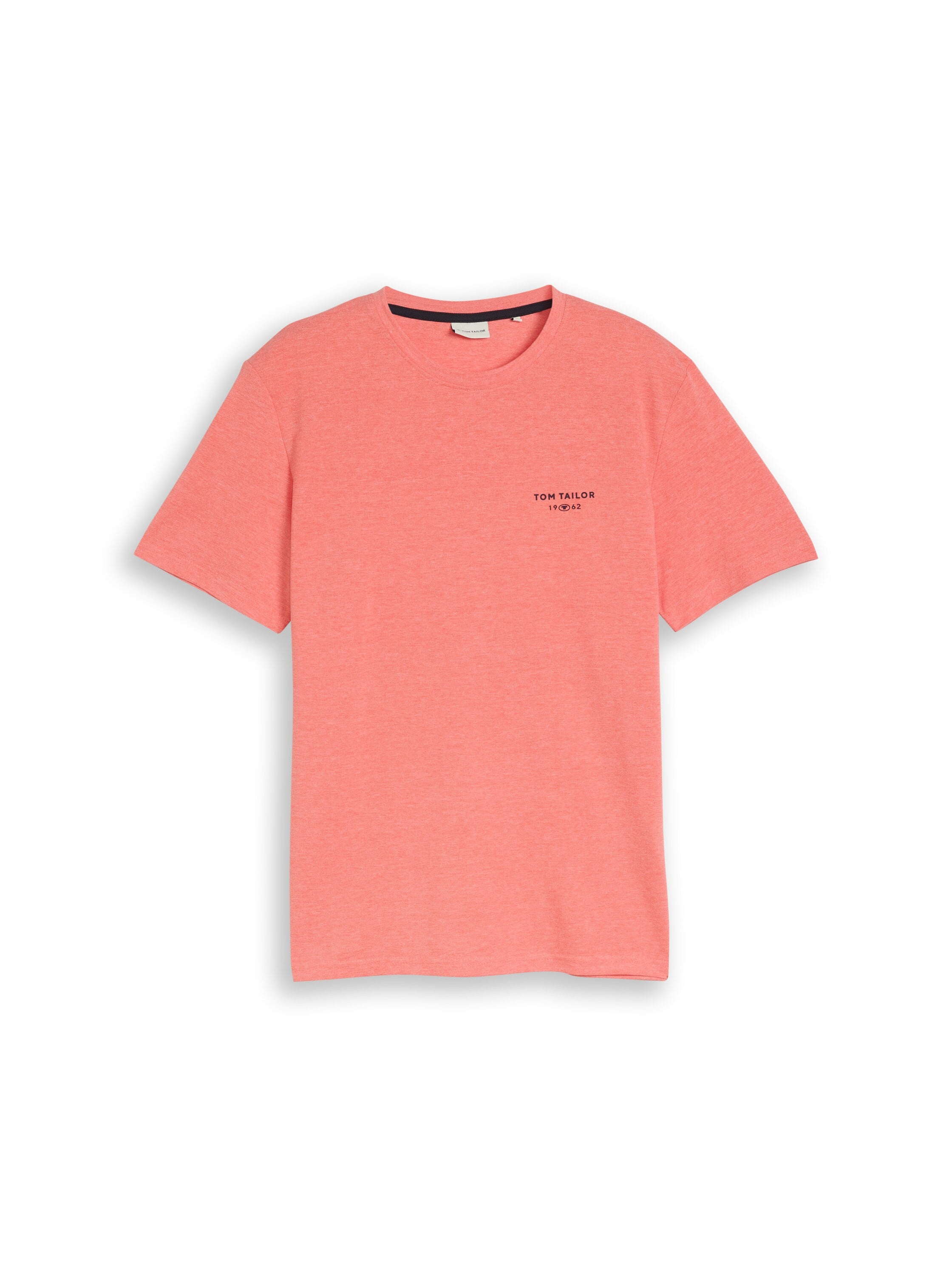 Piqué T-Shirt in Melange-Optik