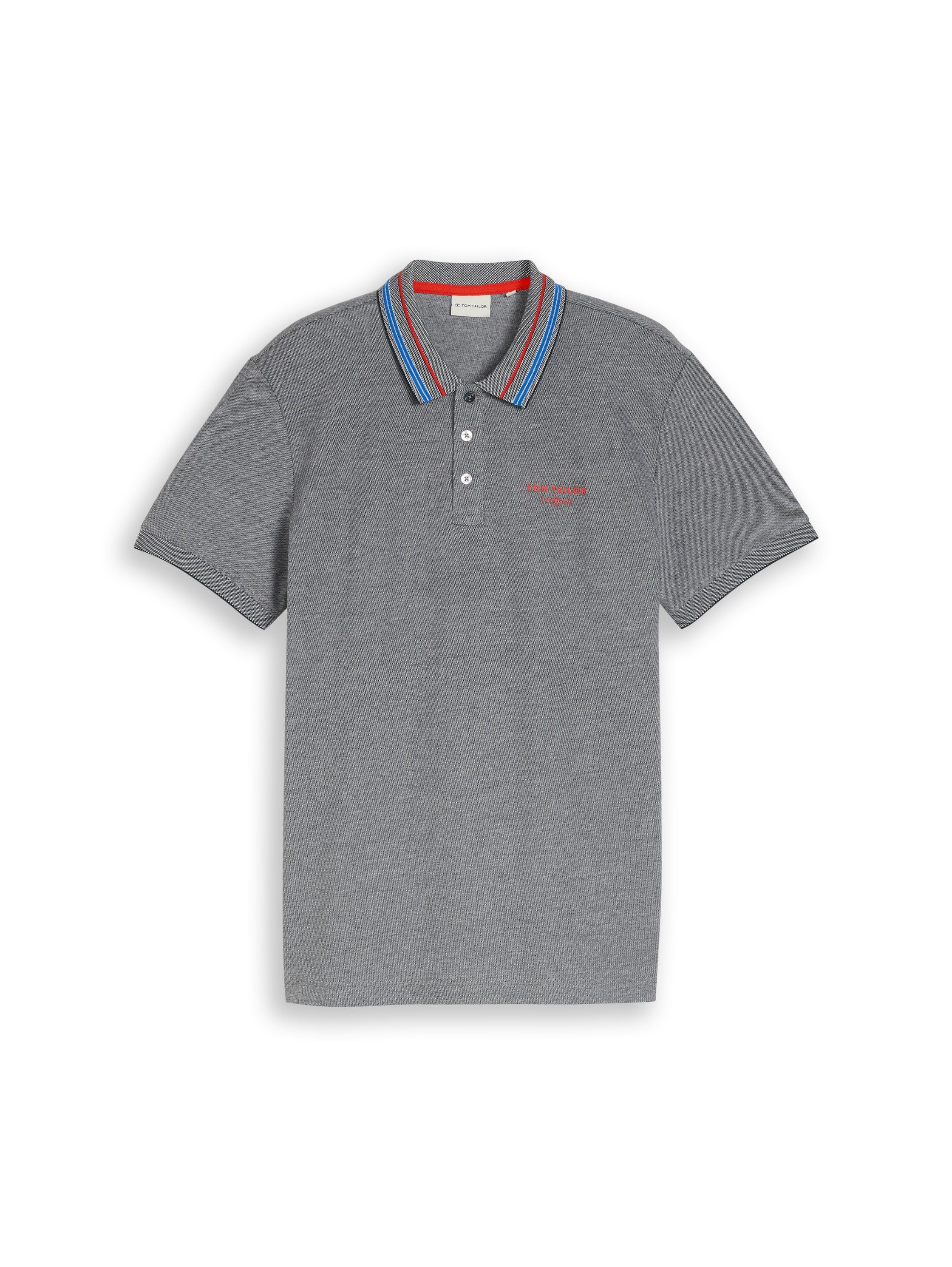 Piqué Poloshirt mit Logo-Print