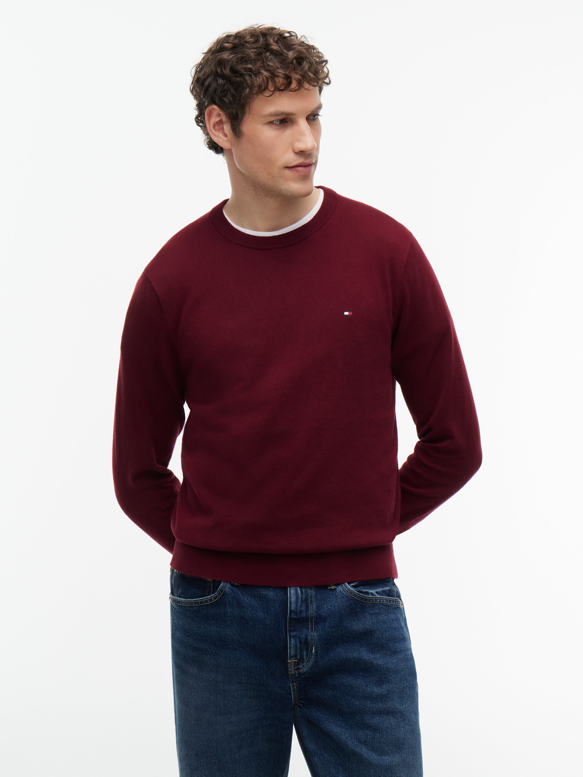 PIMA ORG CTN CASHMERE CREW NECK