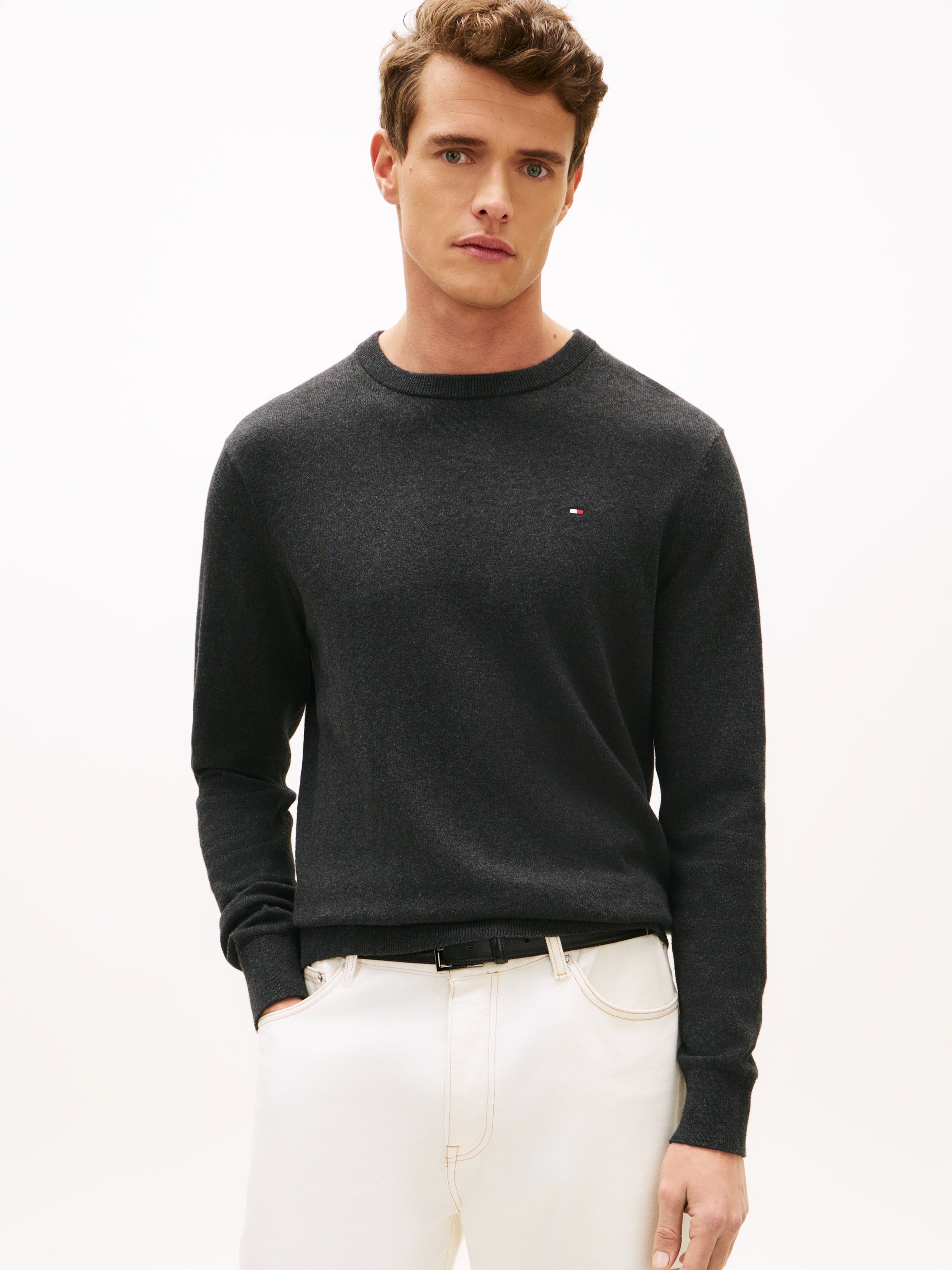 PIMA ORG CTN CASHMERE CREW NECK
