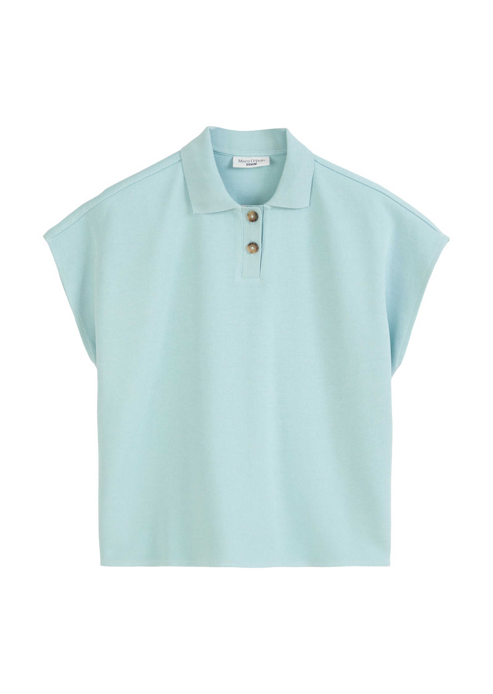 Ärmelloses Poloshirt wide