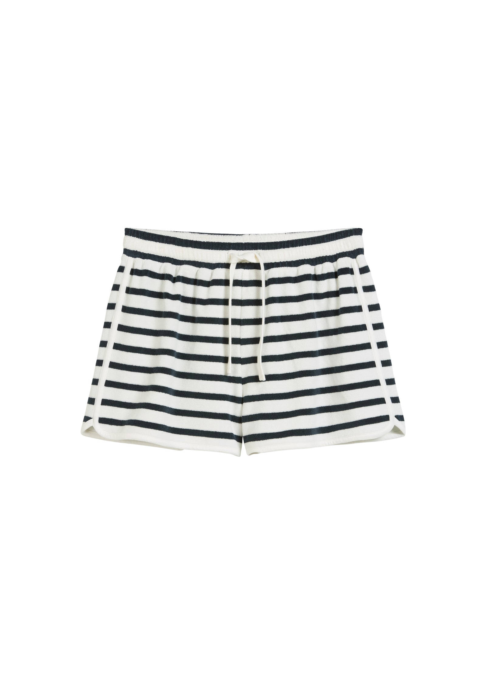 Gestreifte Frottee-Shorts regular