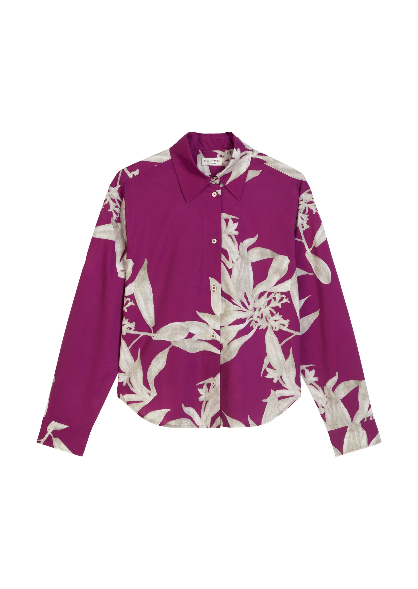 Print-Bluse relaxed cropped