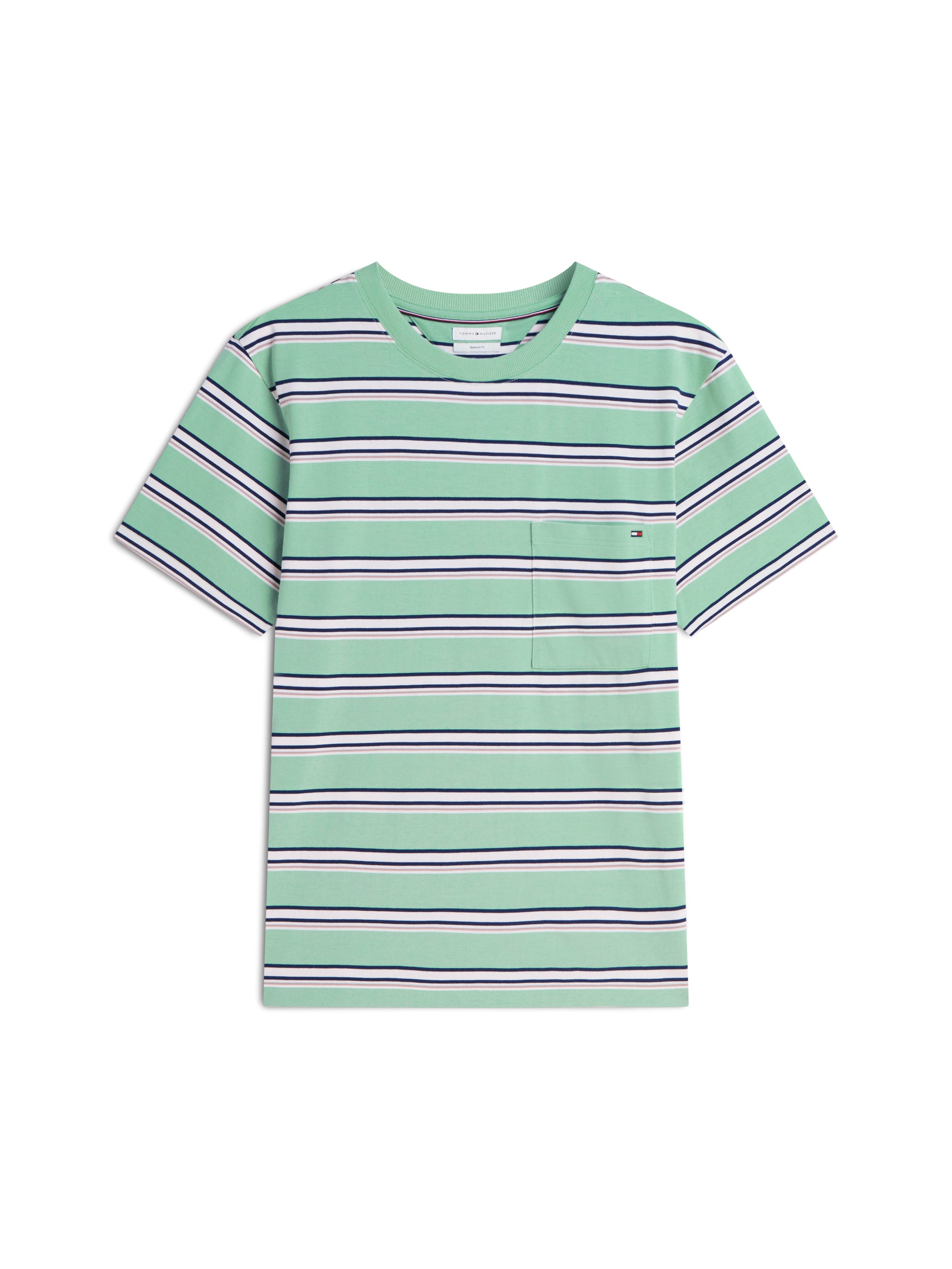 YARN DYE MULTISTRIPE RELAXED TEE