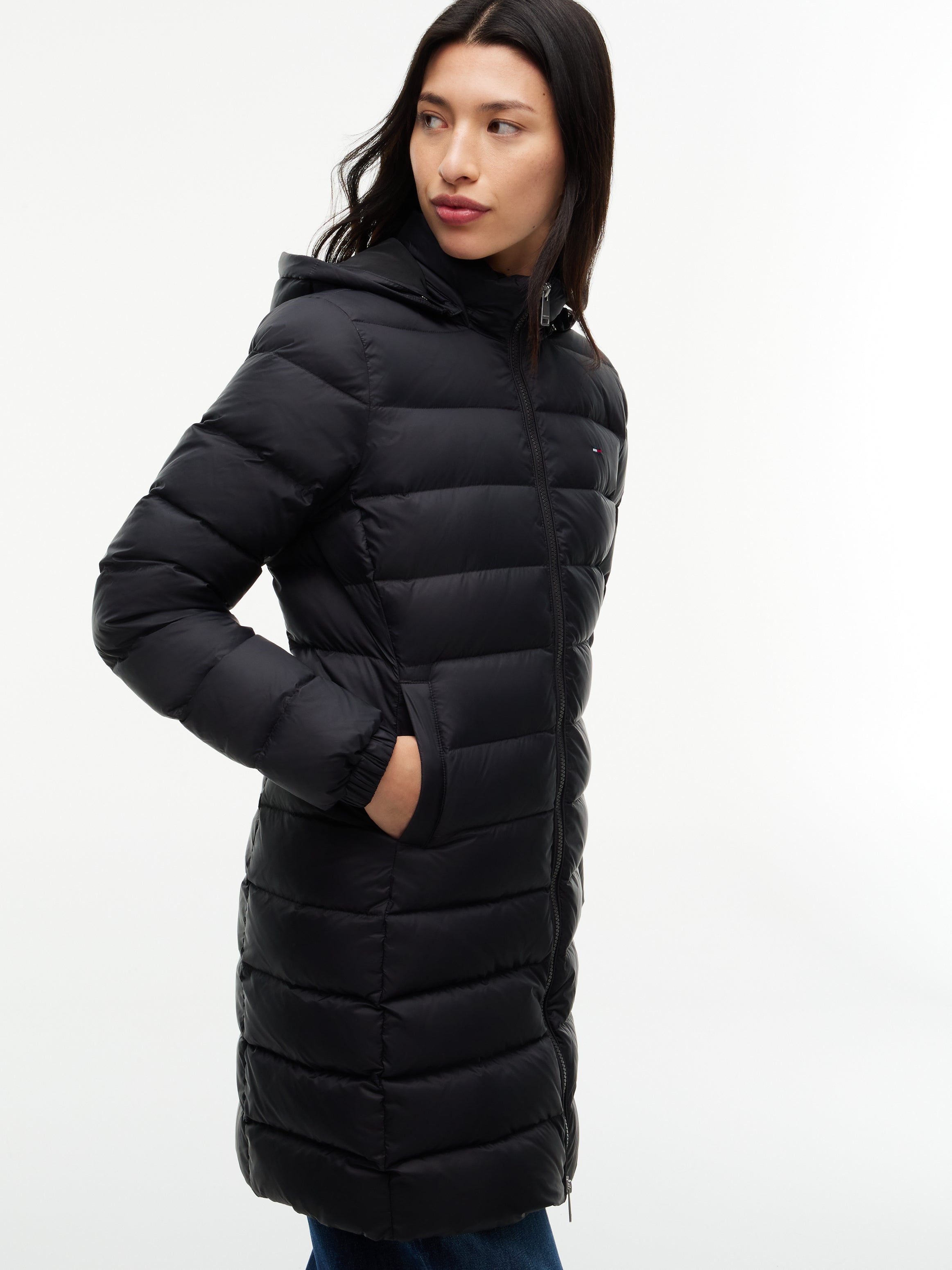 TJW ESSENTIAL HOODED DOWN COAT