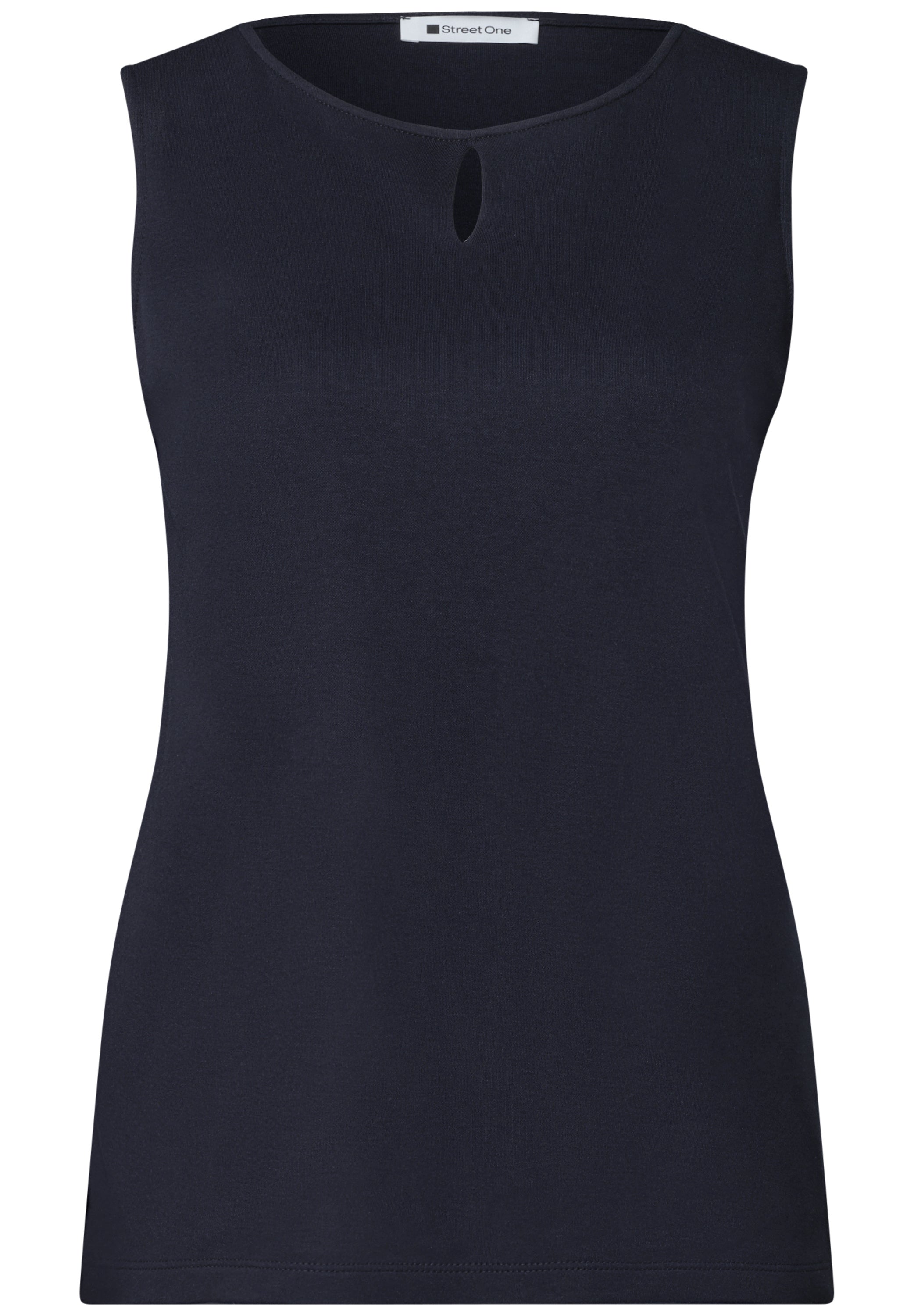 Top mit Rundhals und Cut-Out-Detail