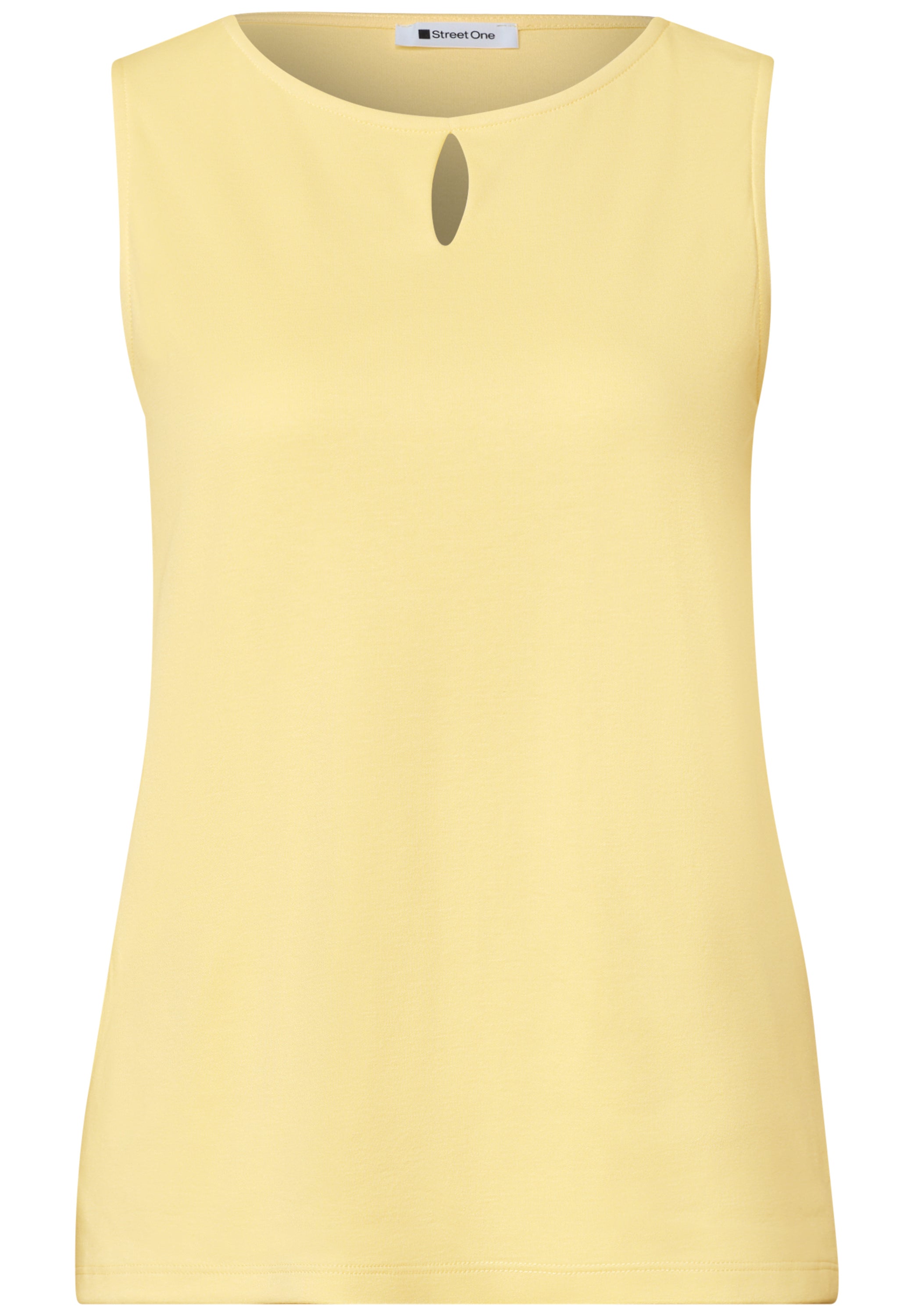 Top mit Rundhals und Cut-Out-Detail