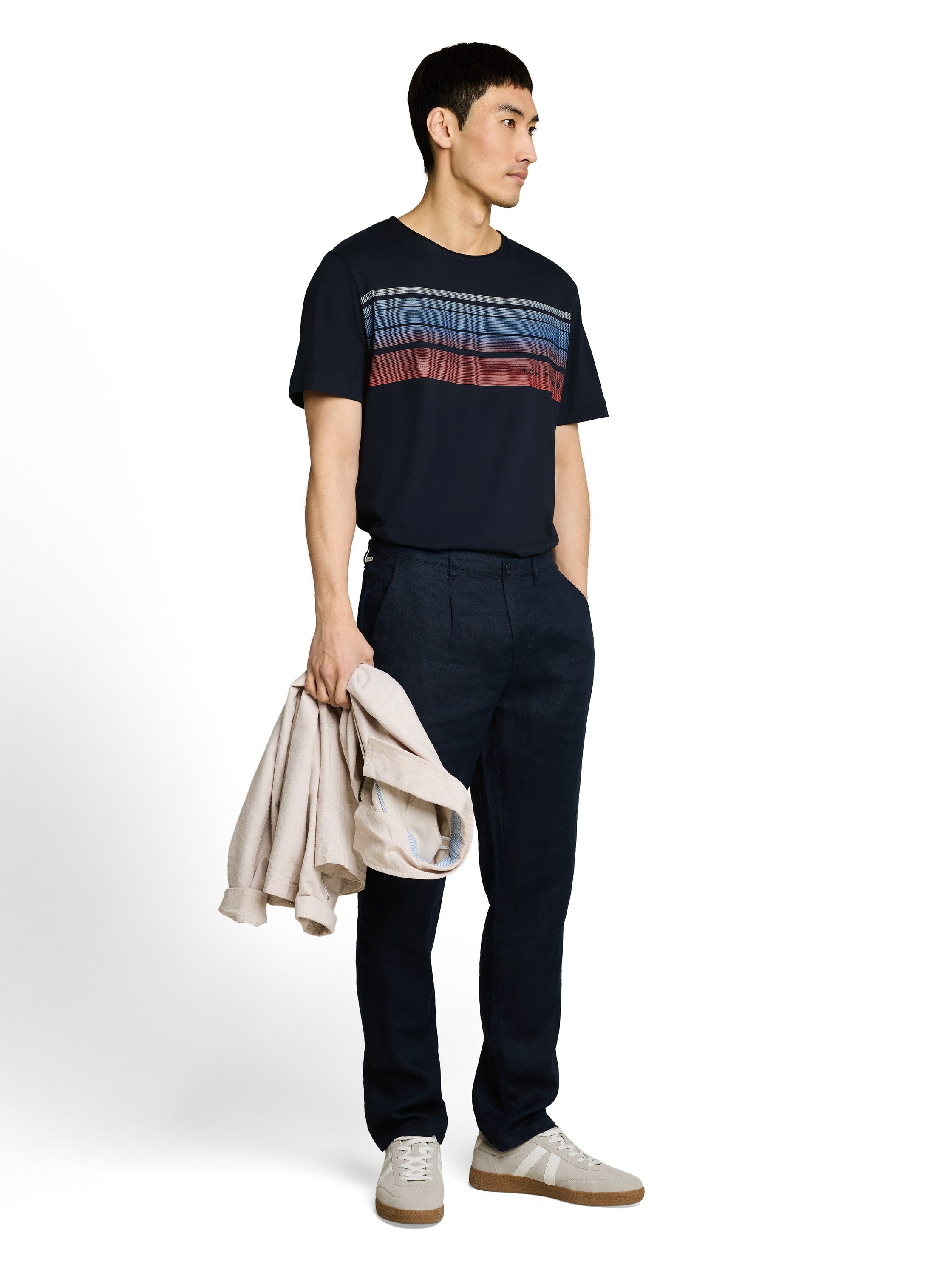 T-Shirt mit Print auf der Brust