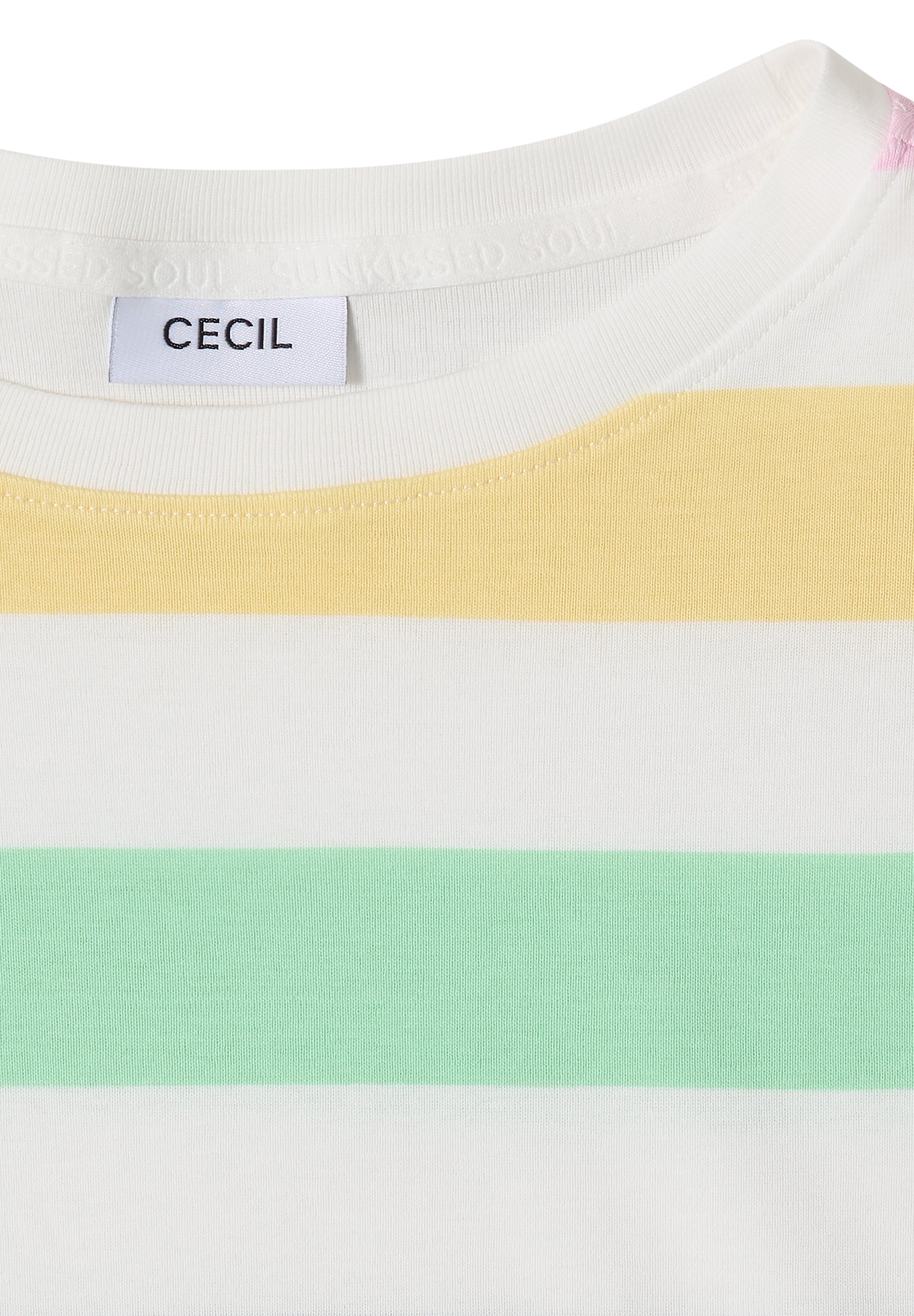 T-Shirt mit Multicolor Streifen