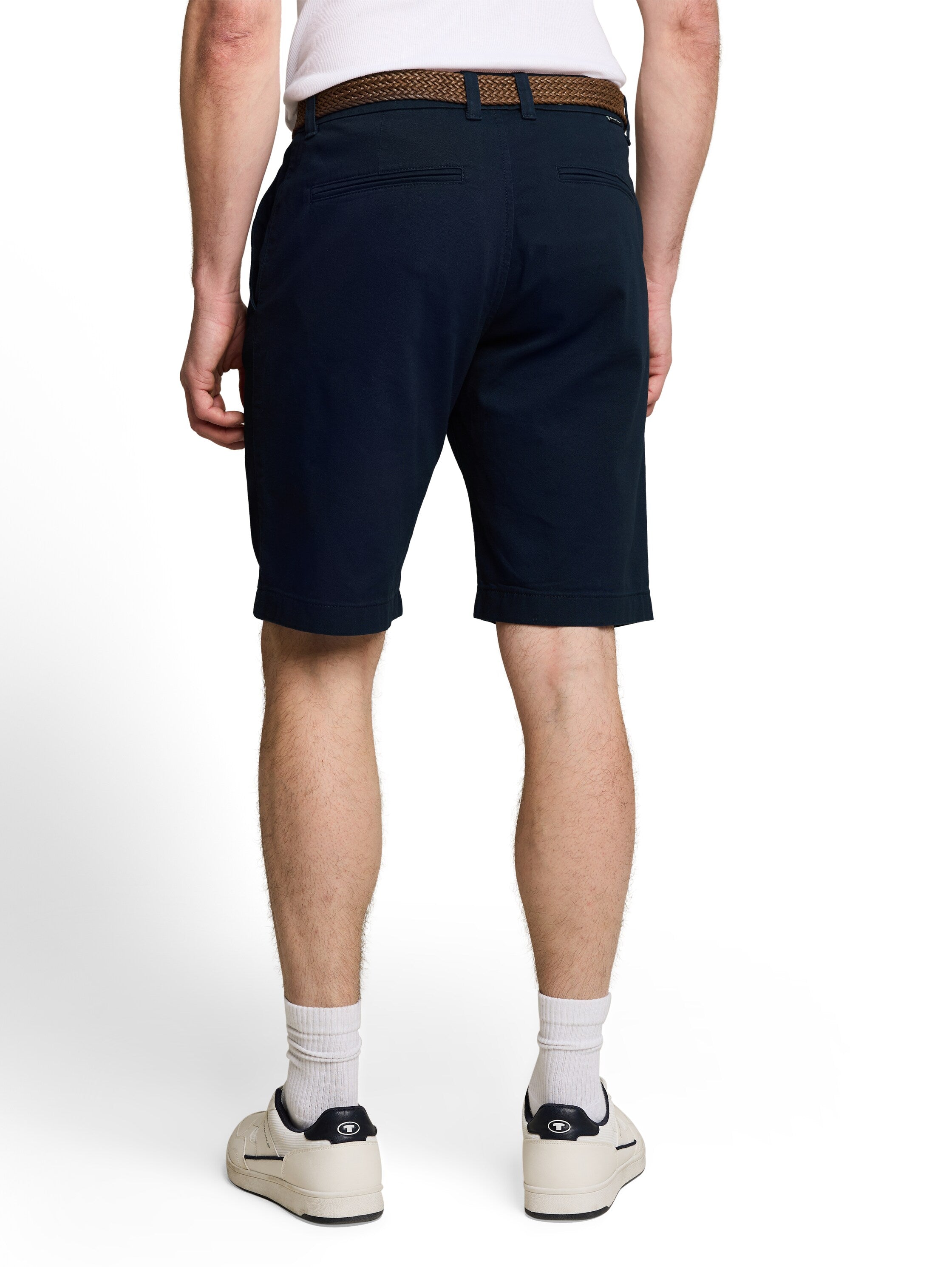 Regular Chino Shorts mit Gürtel