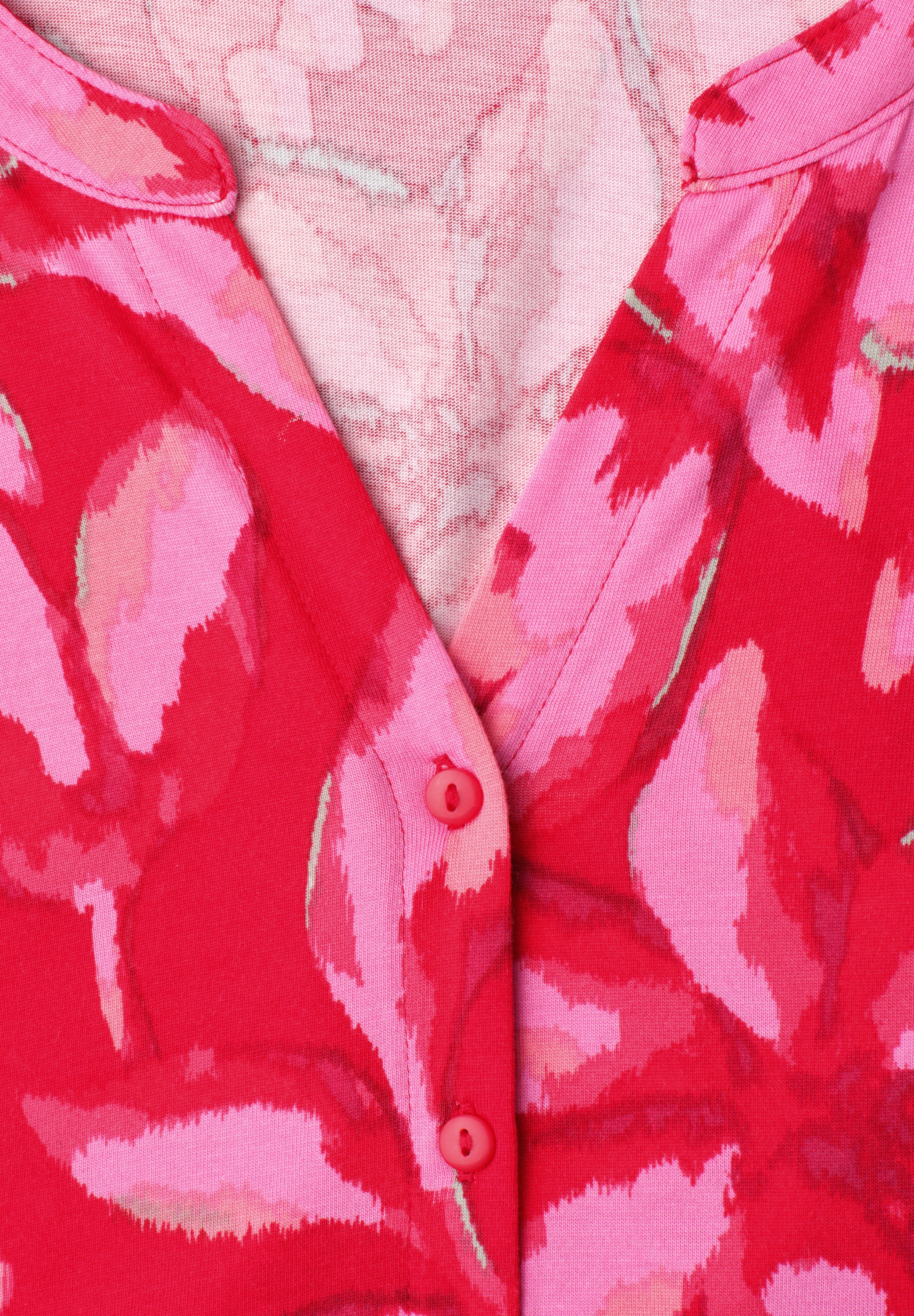 Shirt mit Knopfleiste und Print