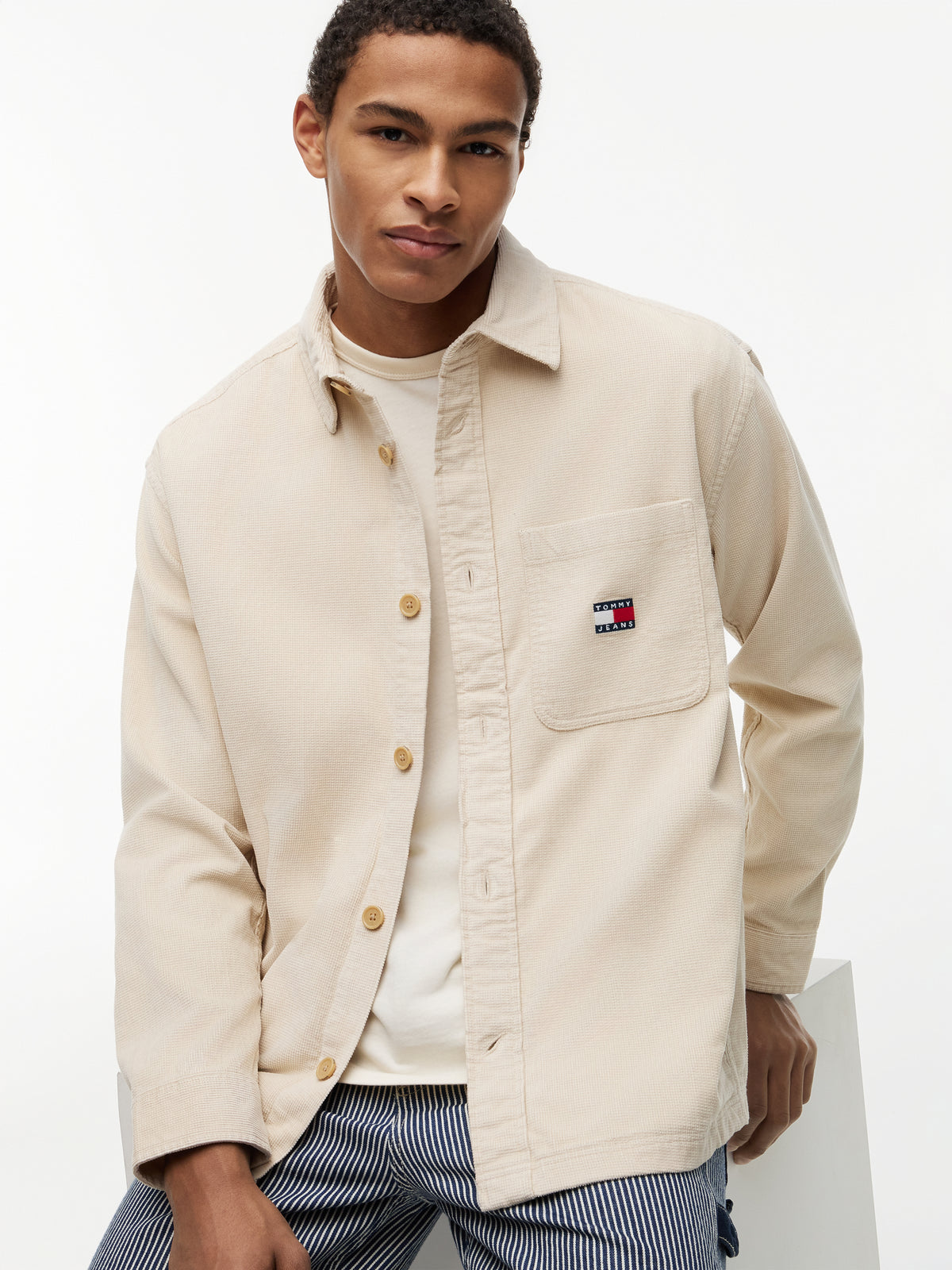 TJM BRICK CORD OVERSHIRT EXT