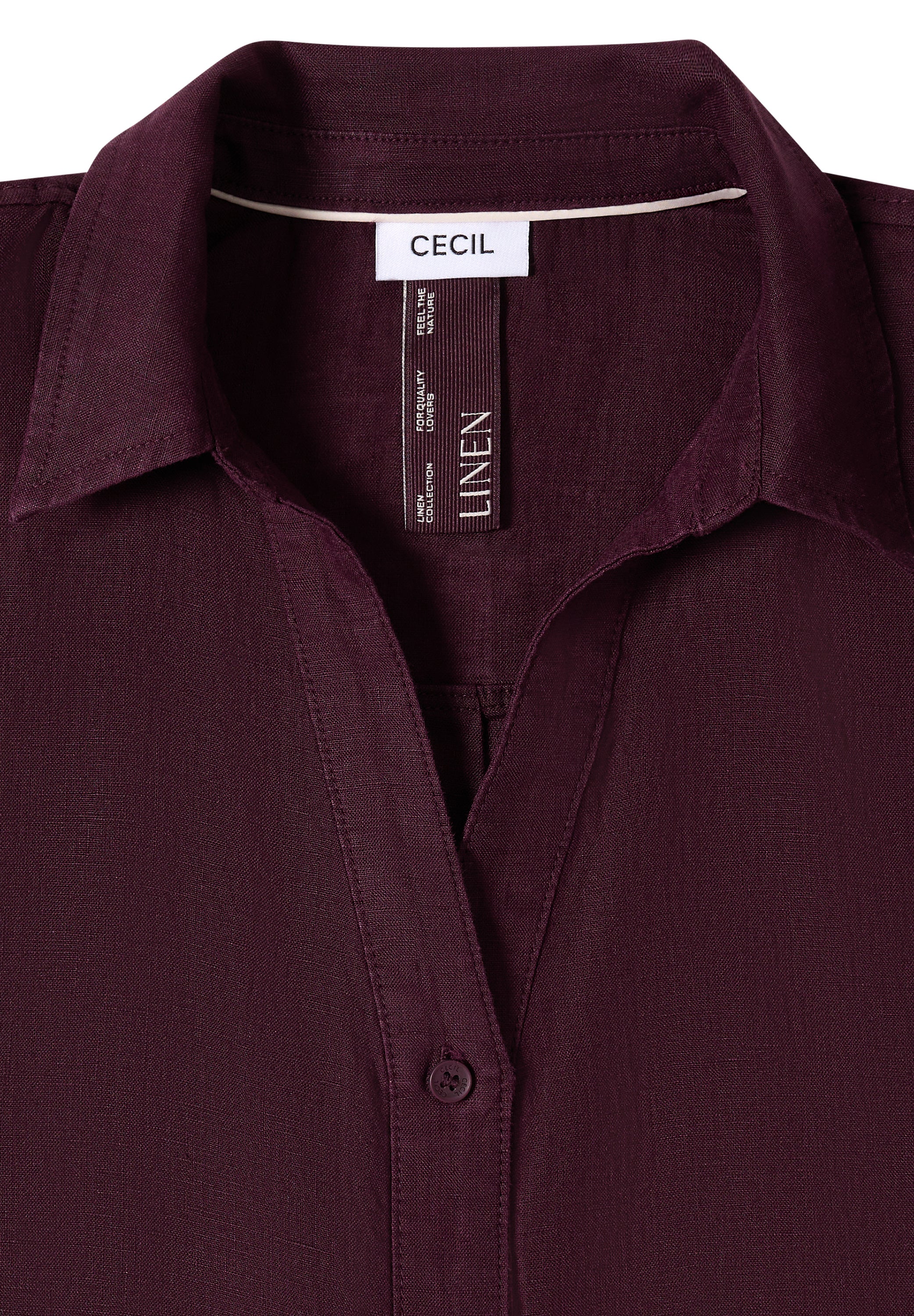 Dropped Shoulder Bluse aus Leinen