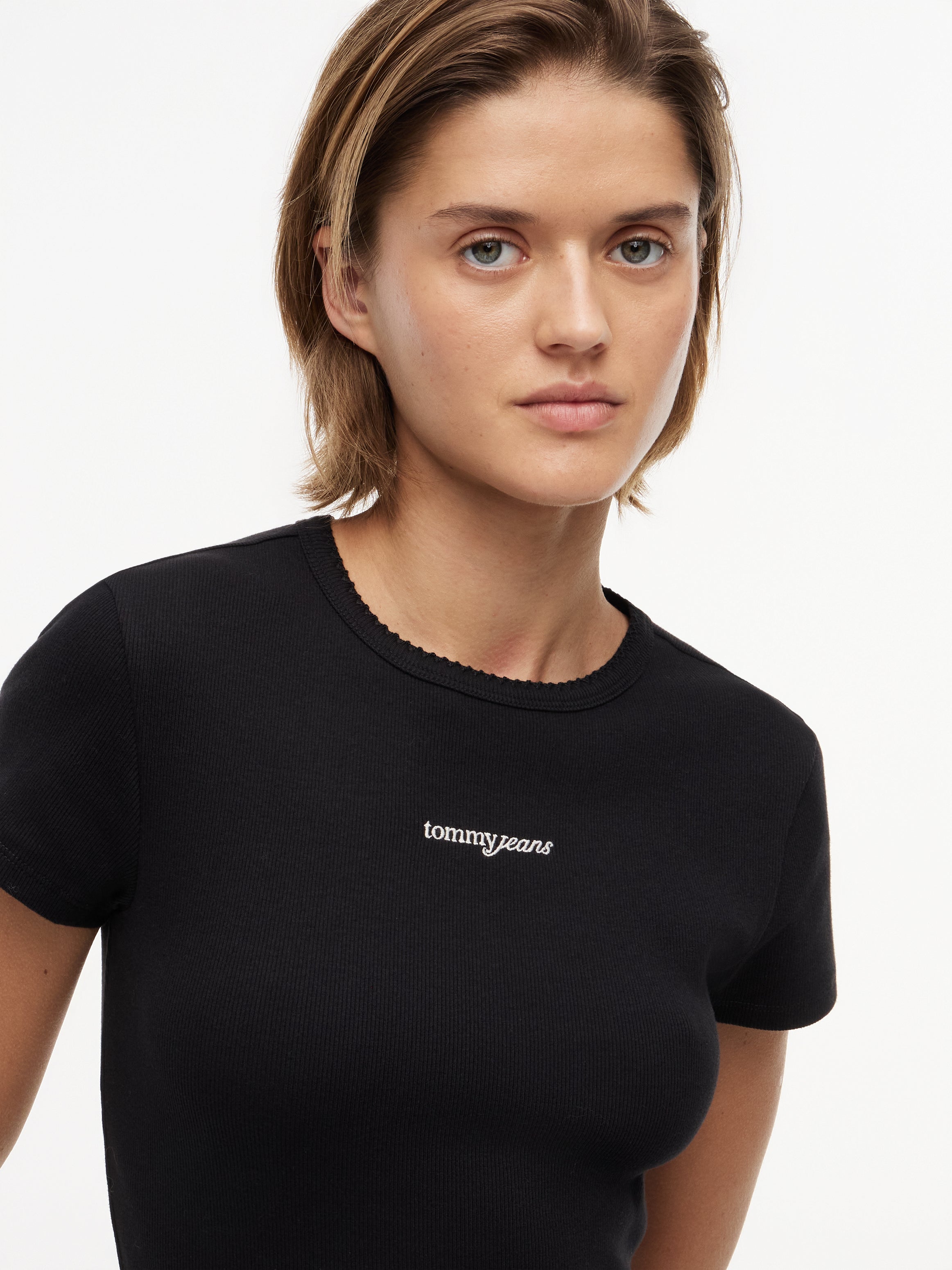 TJW SCRIPT MINI RIB DRESS