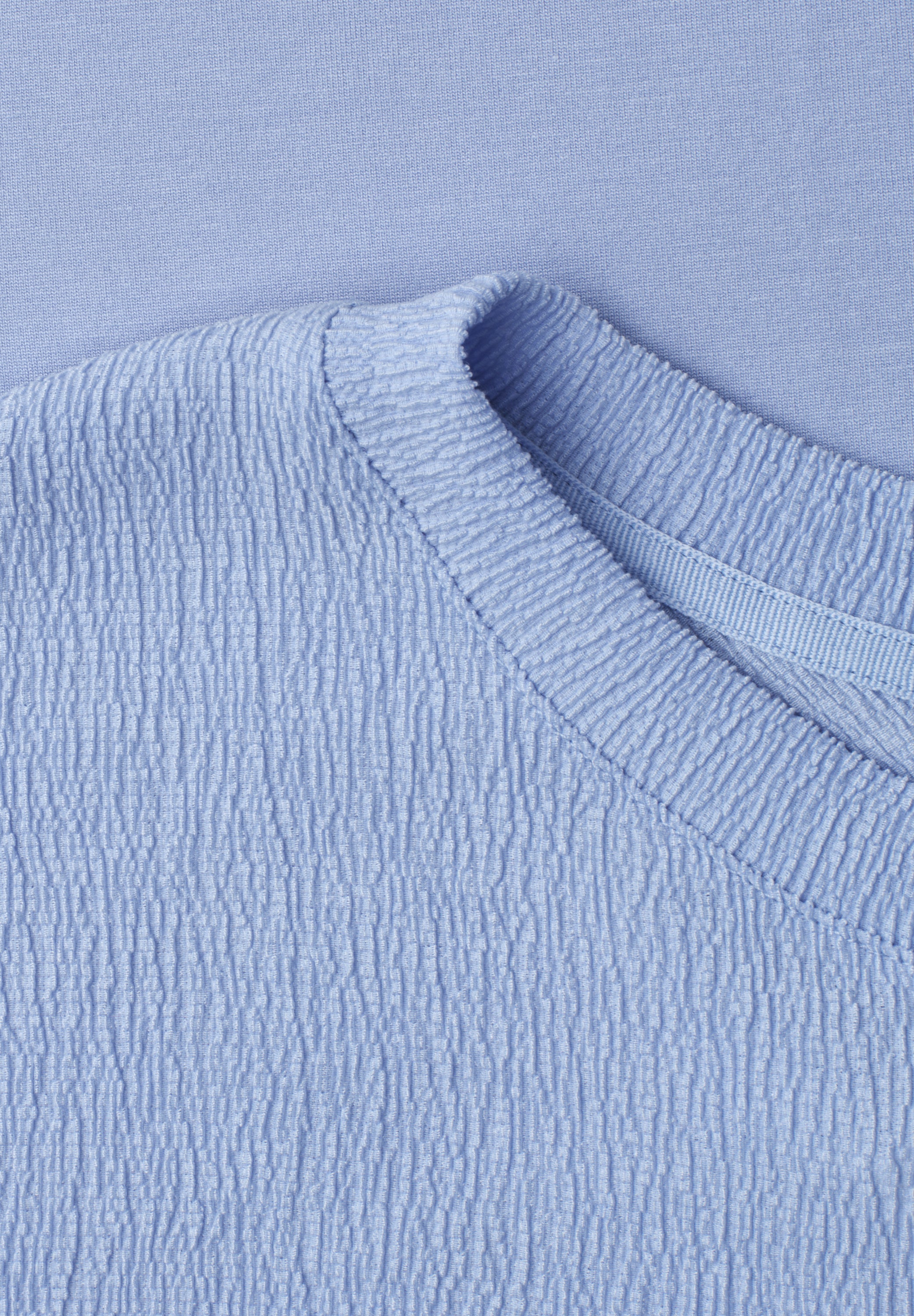 Dropped Shoulder Shirt mit Strukturmix