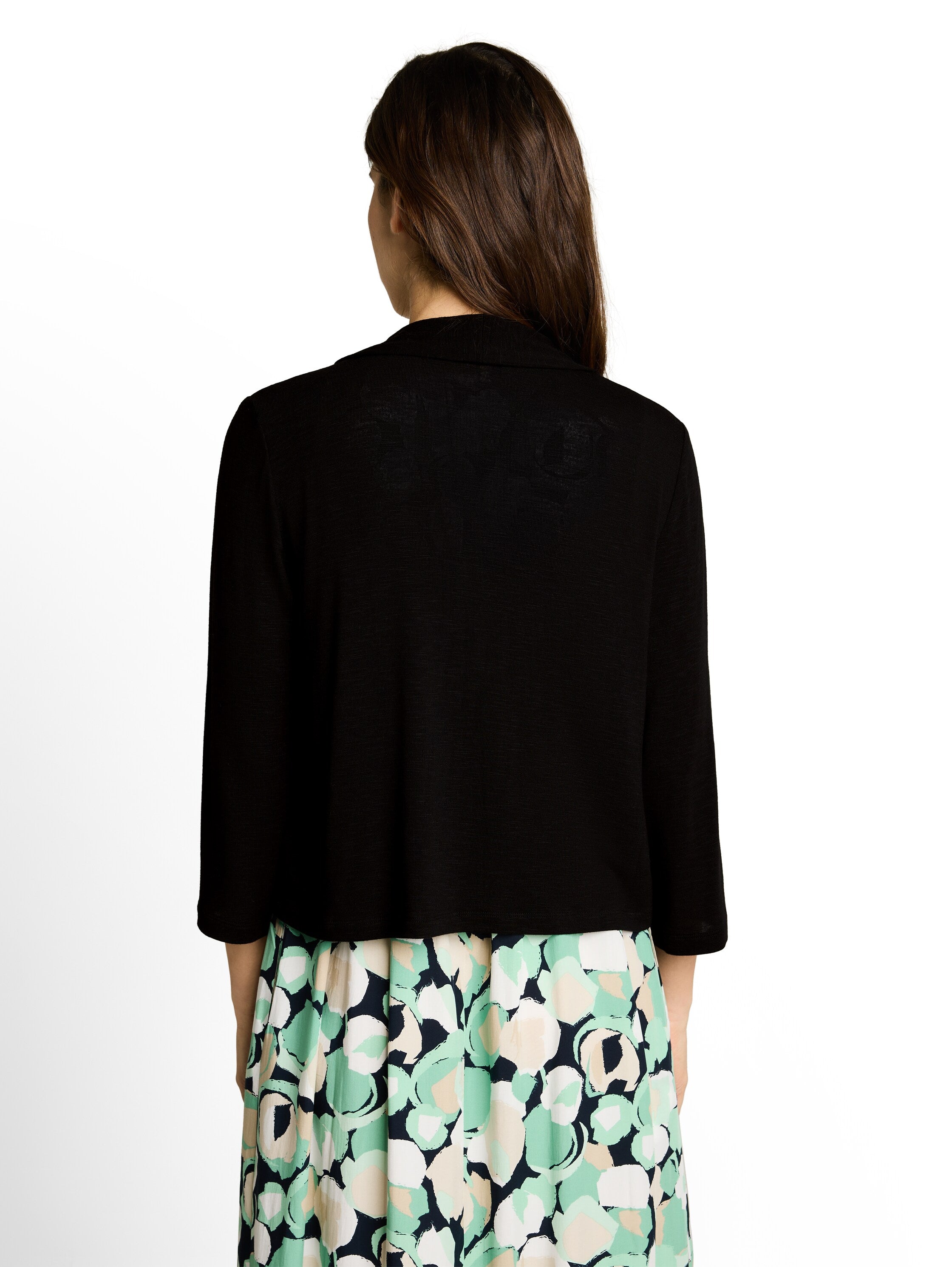 T-Shirt Cardigan mit Schalkragen