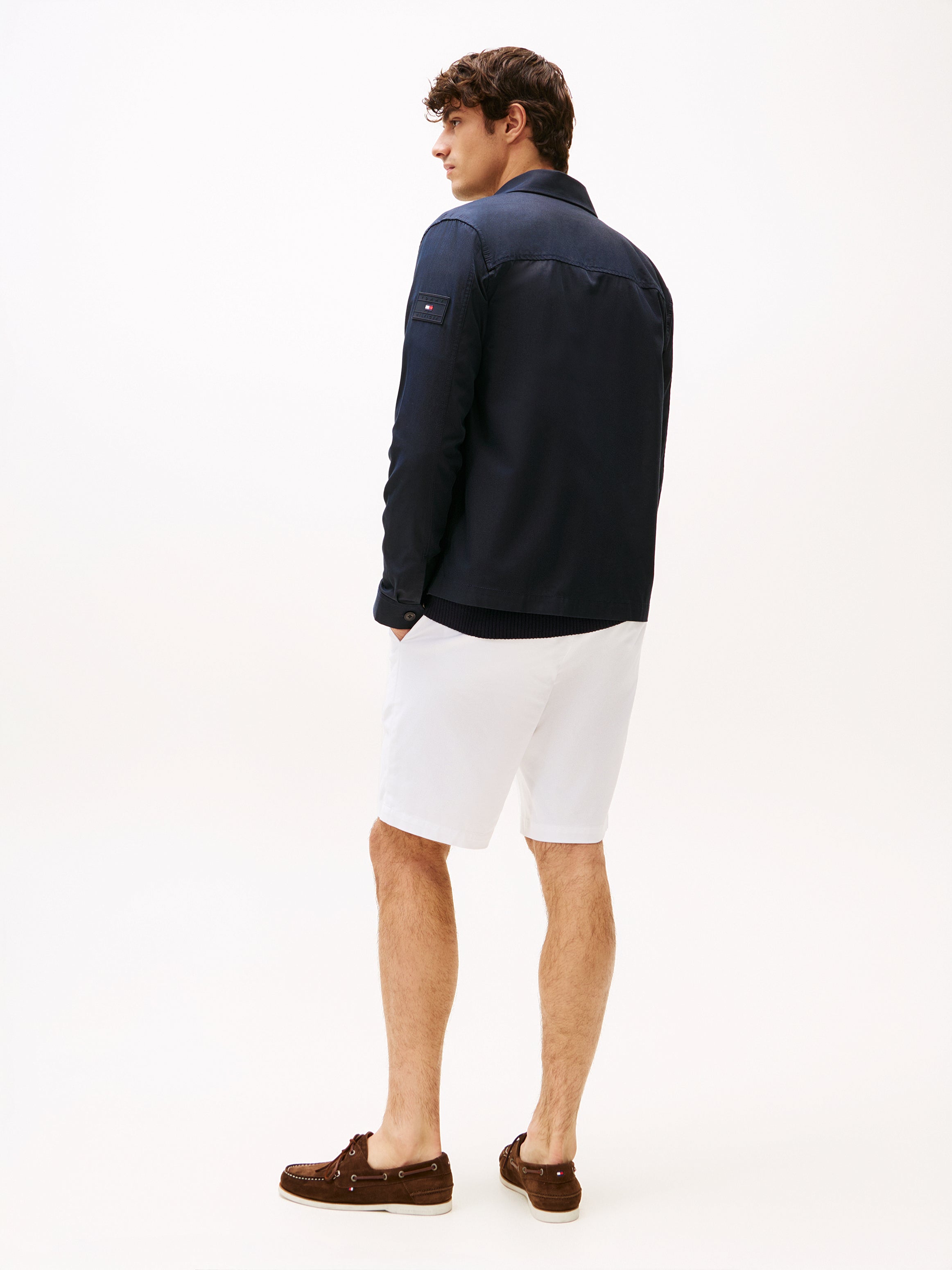 COTTON NYLON SHIRT JACKET