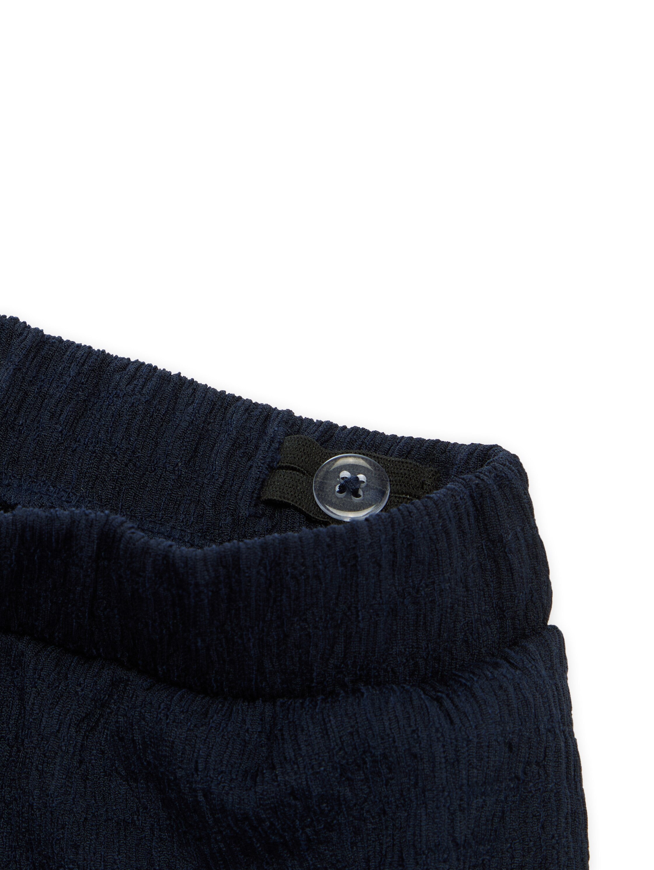 Wide Leg Hose mit Struktur