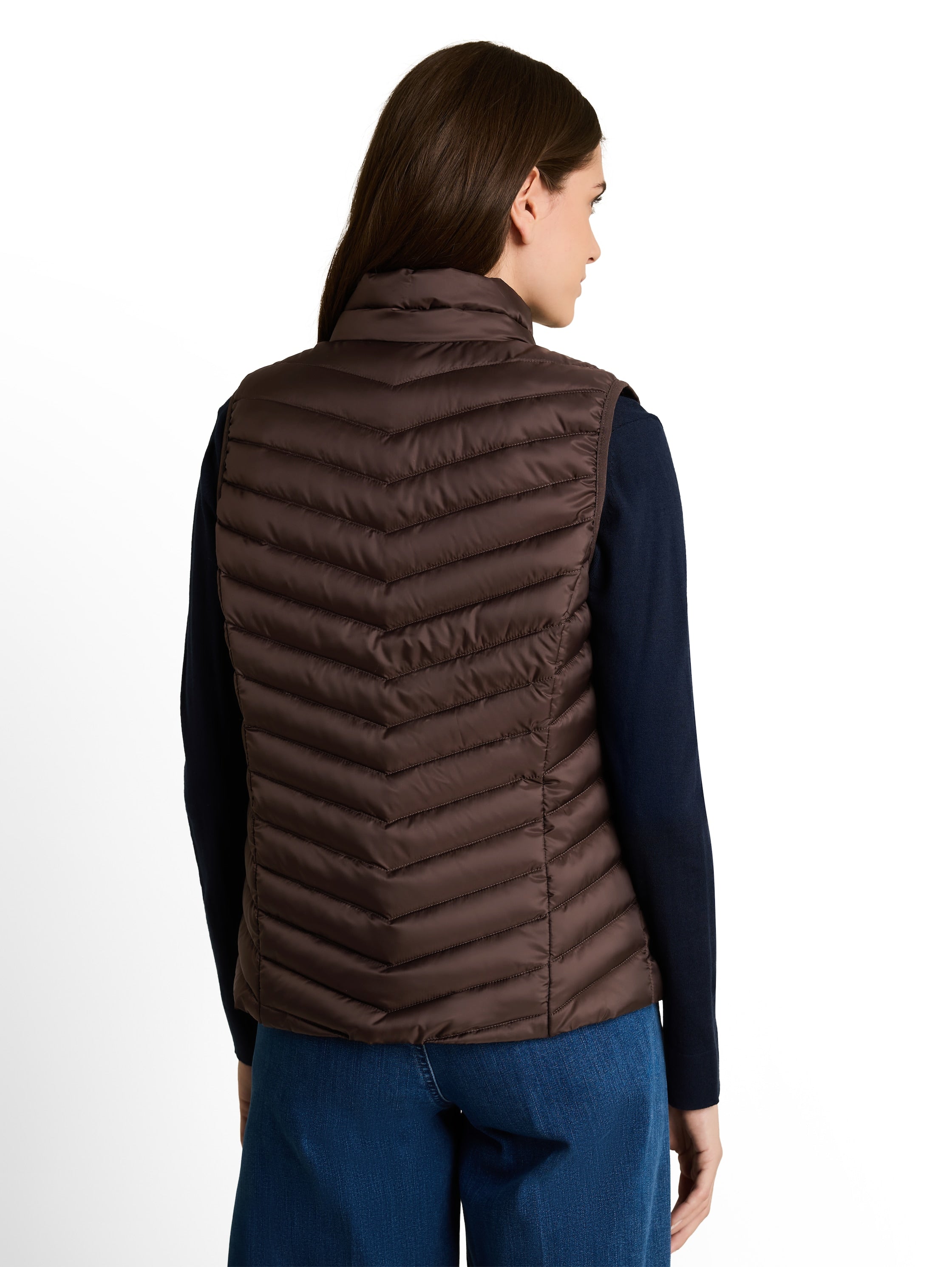 Lightweight Steppweste mit Stehkragen