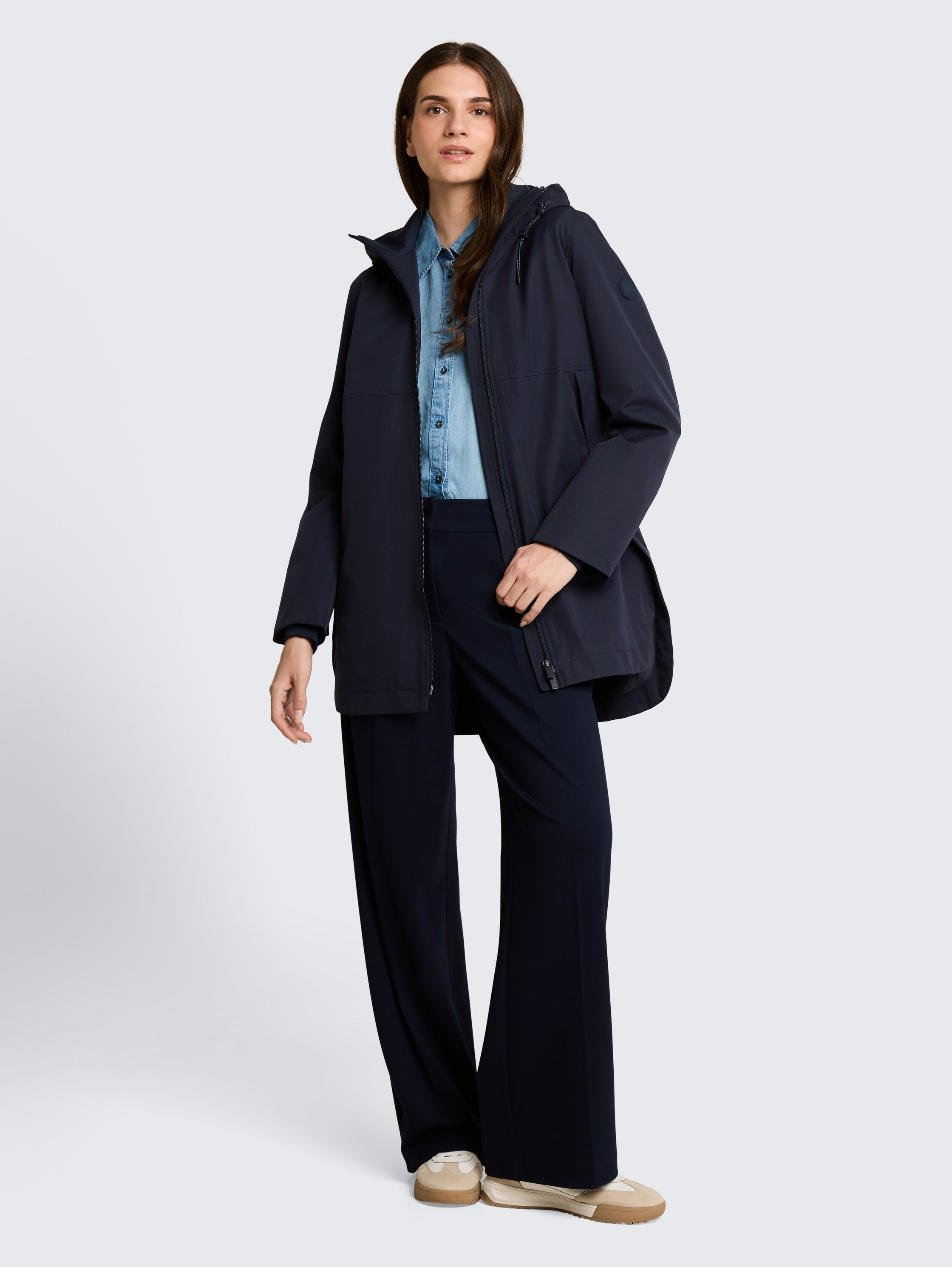 Parka aus wasserabweisendem Material