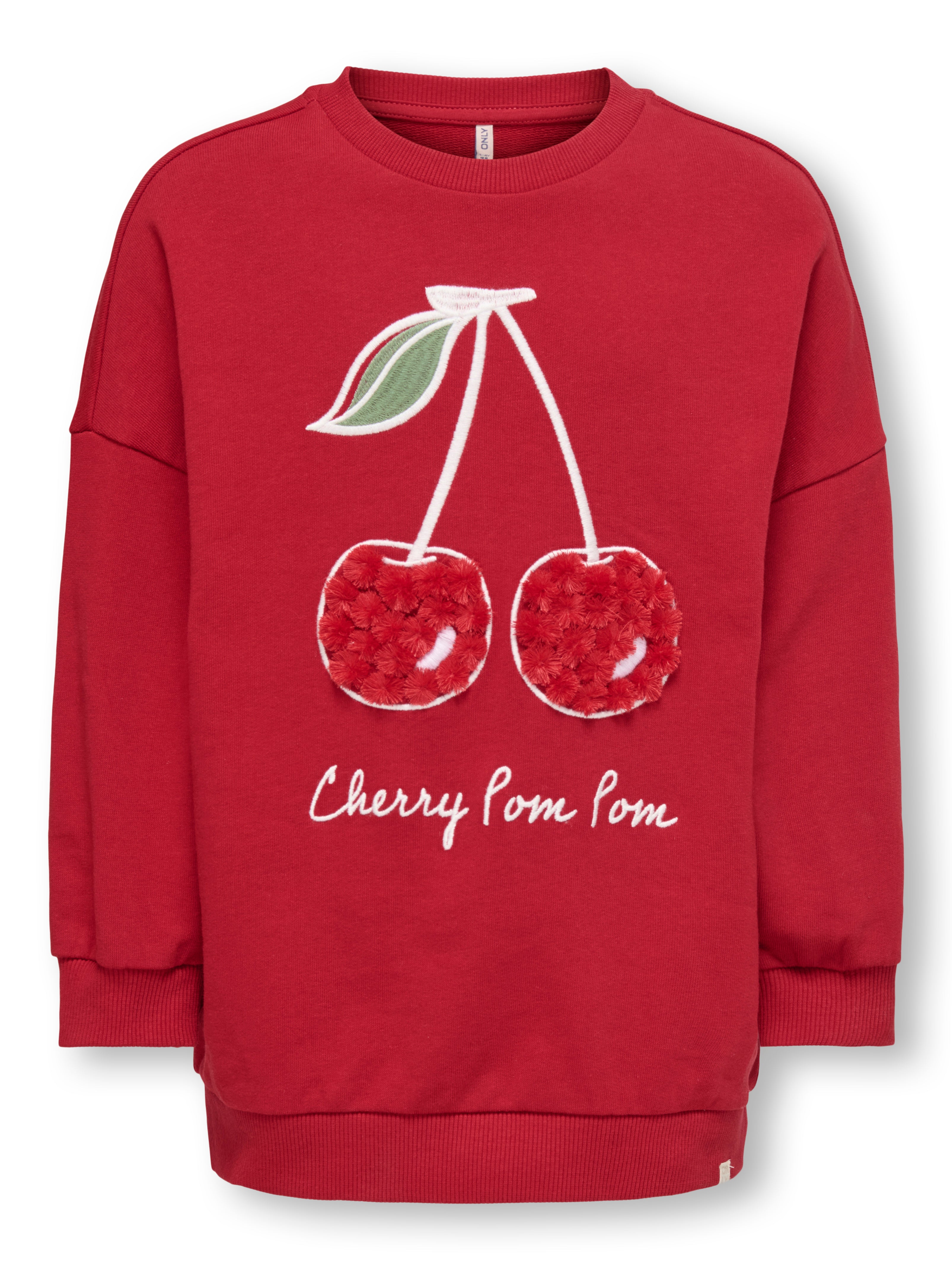 KMGCHERRY L/S OVZ ONECK PRINTED UB SWT