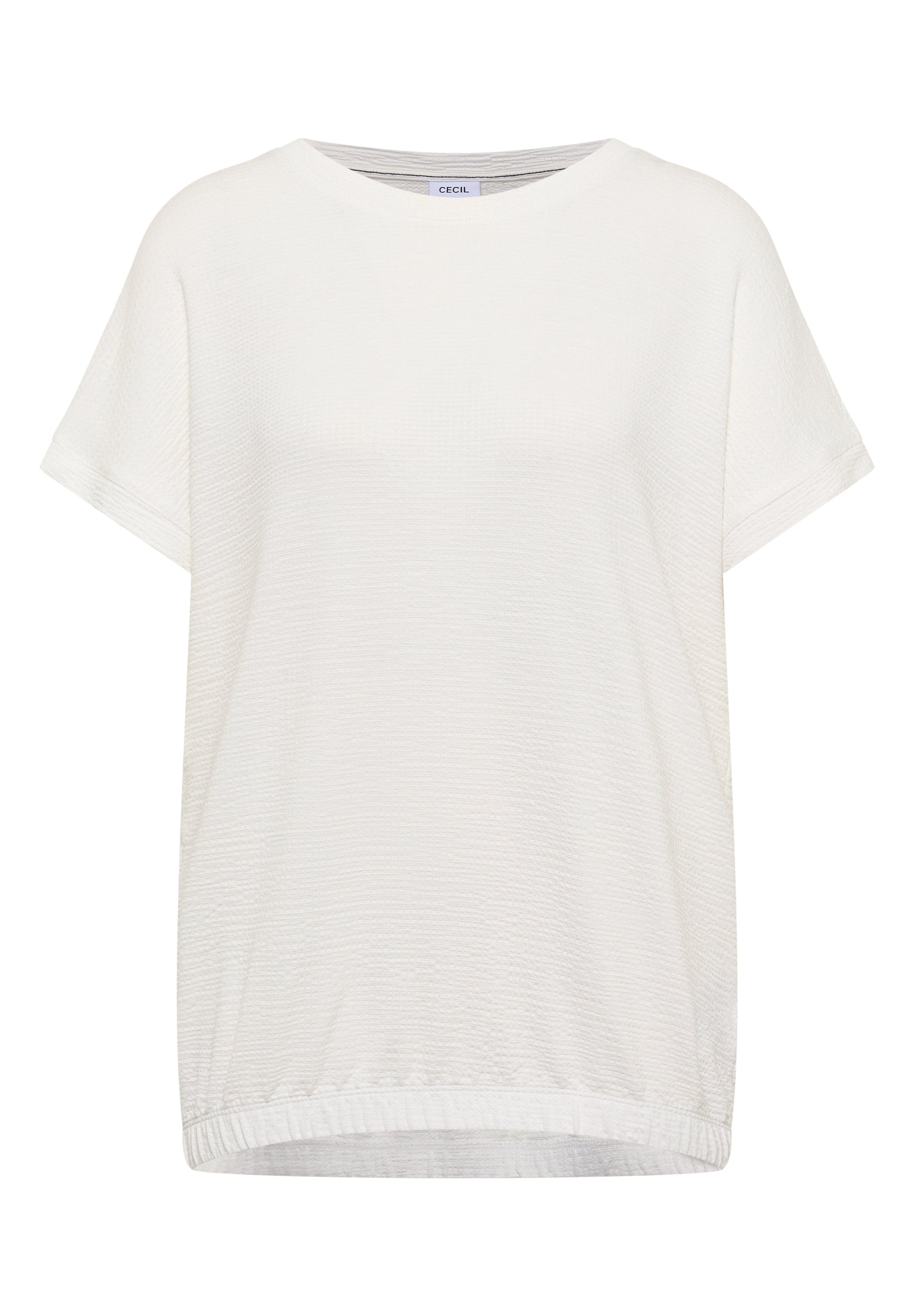T-Shirt mit Rundhals und Struktur