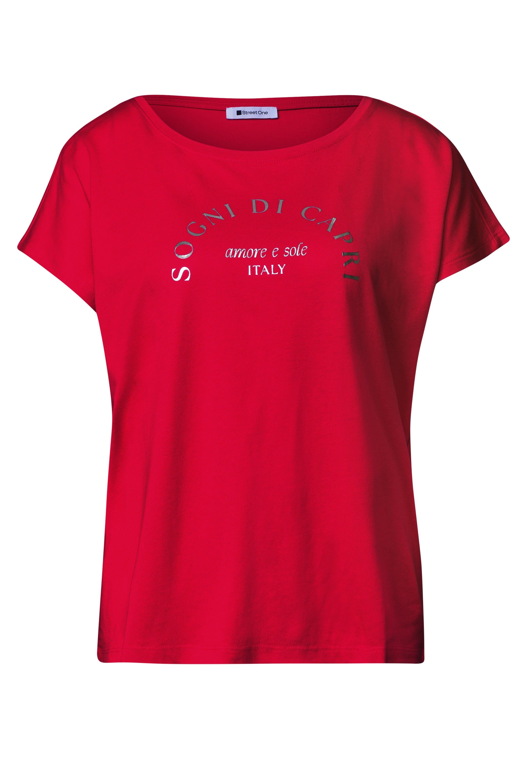 Dropped Shoulder Shirt mit Rundhals