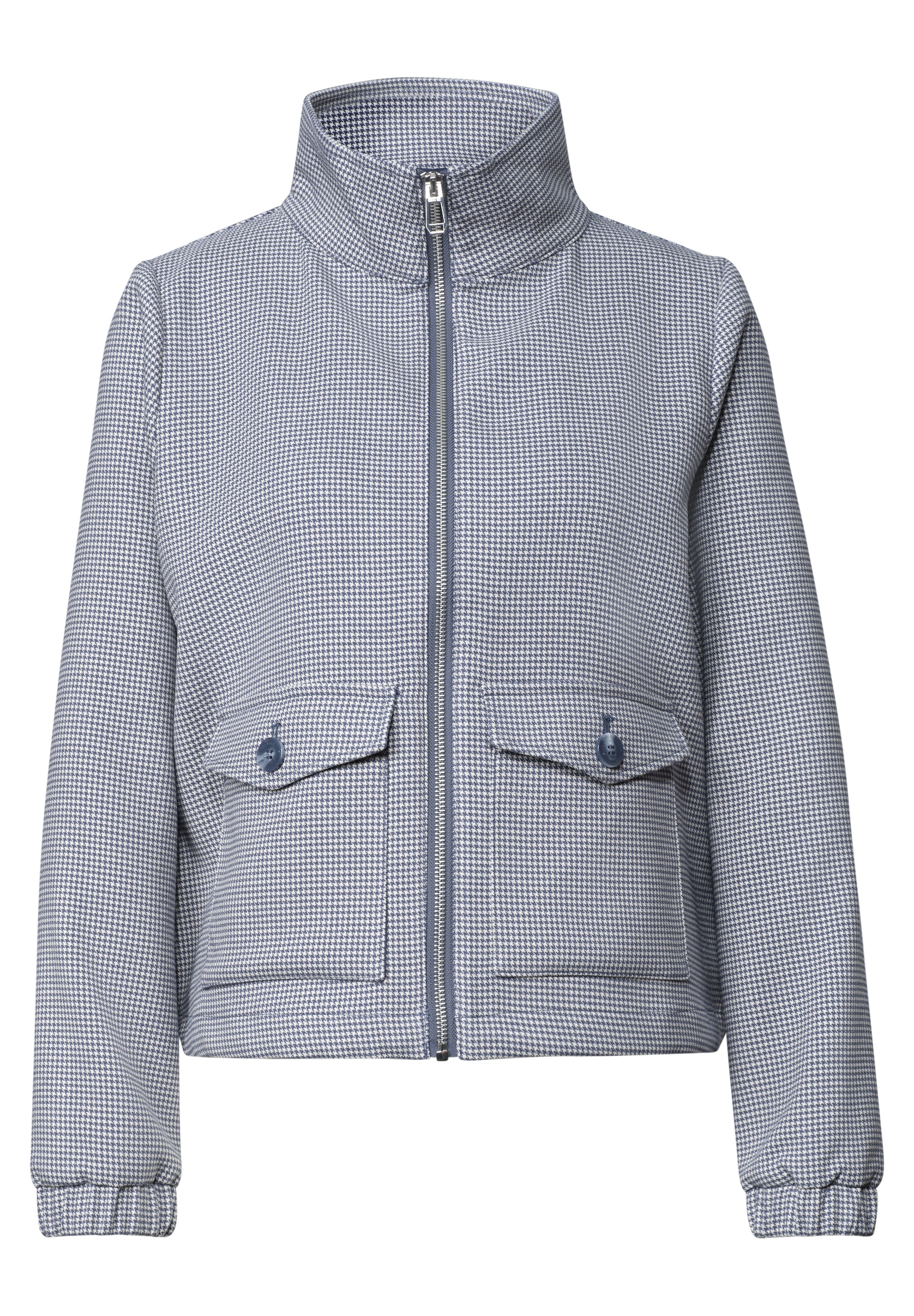 Jacke mit Stehkragen und Zipper