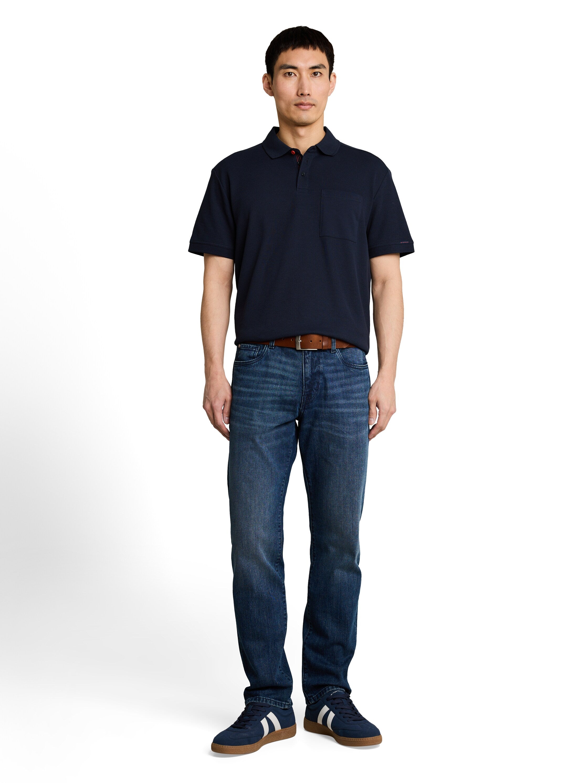 Poloshirt mit Brusttasche