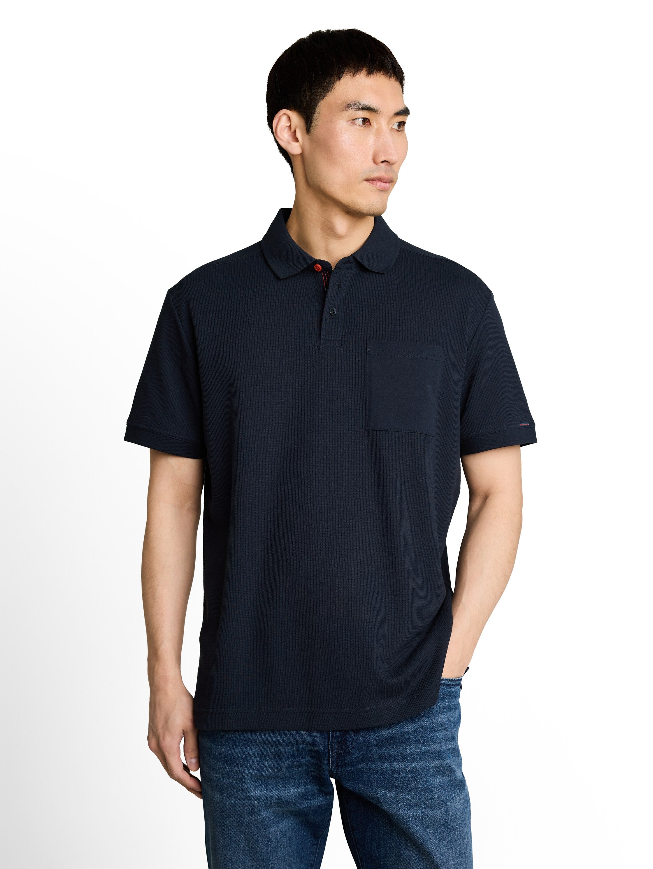 Poloshirt mit Brusttasche