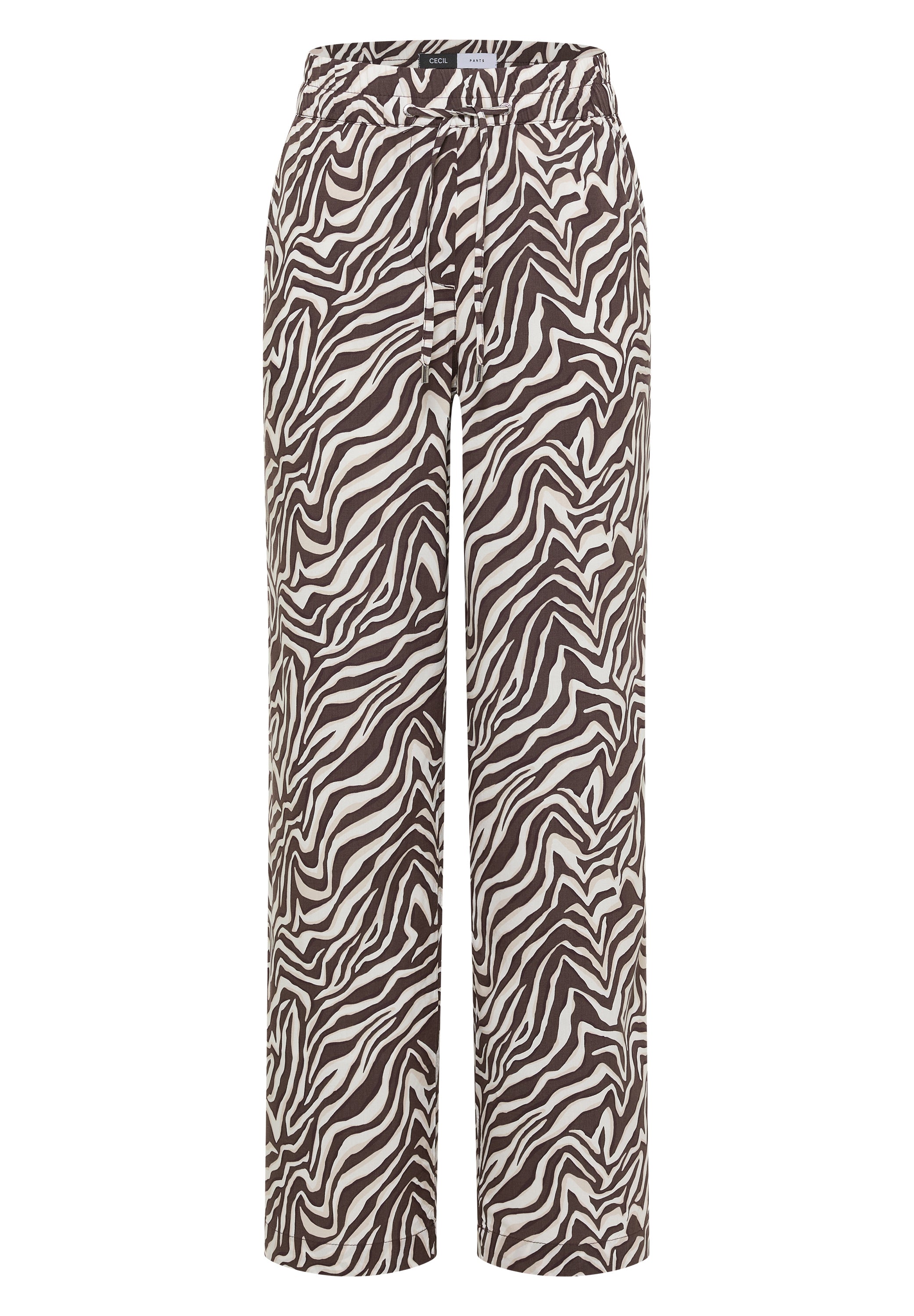 Straight Leg Hose mit Zebraprint