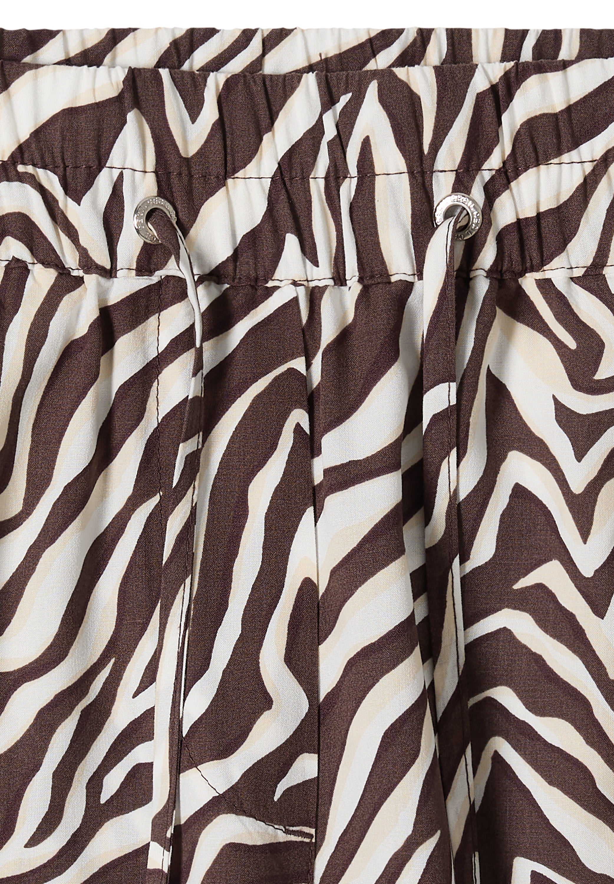 Straight Leg Hose mit Zebraprint